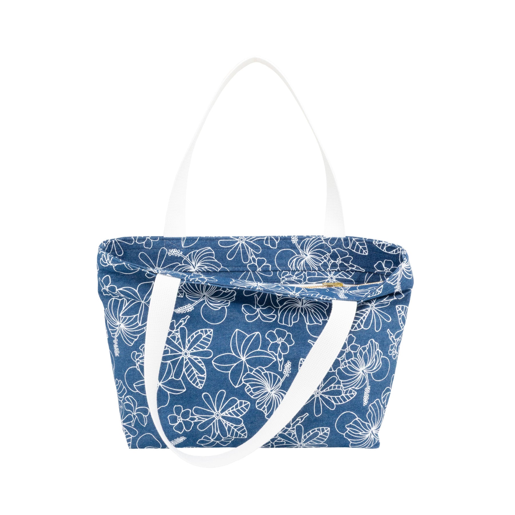 Beach Bag Tote Deluxe • Honey Girl Blooms • Denim Collection