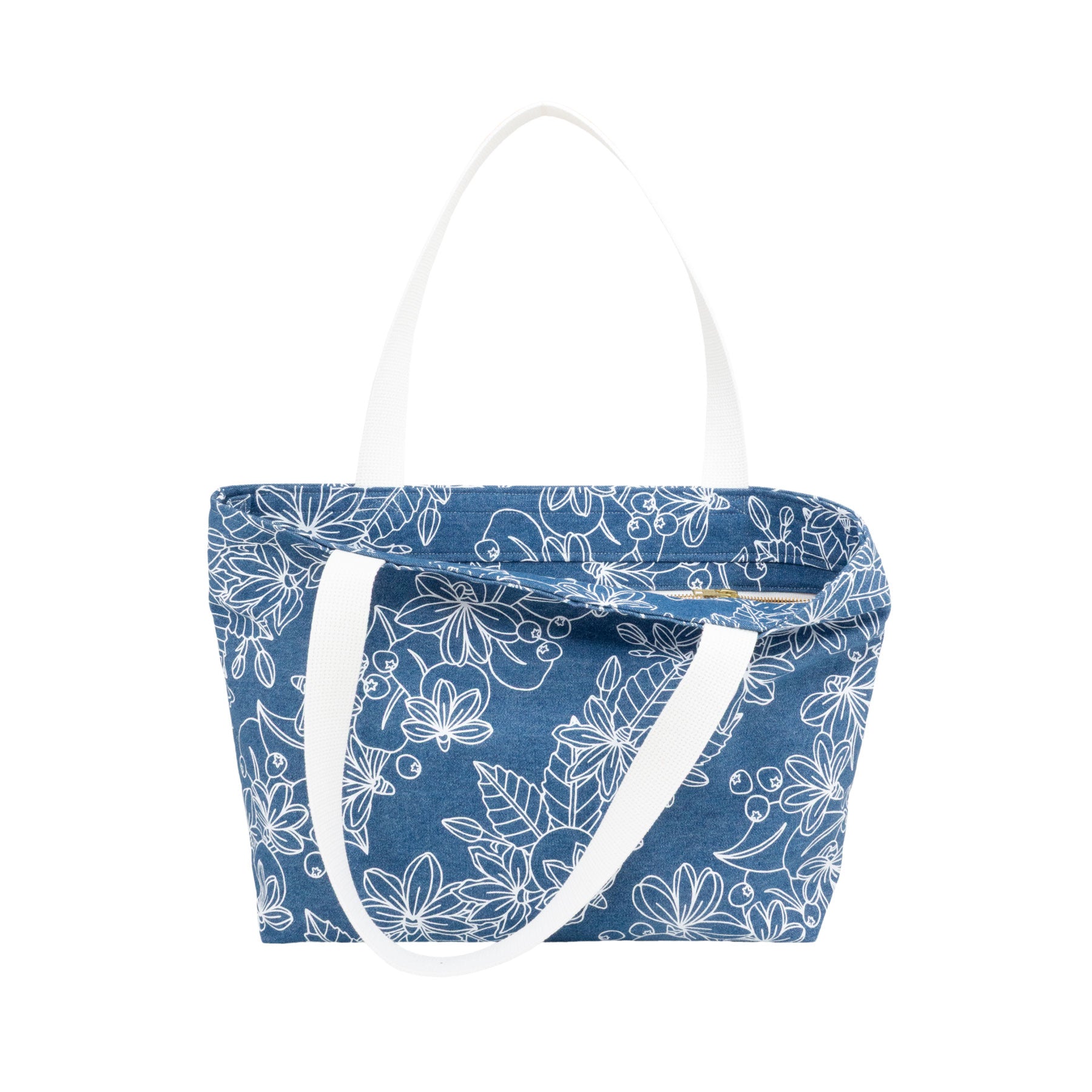Beach Bag Tote Deluxe • Naupaka • Denim Collection