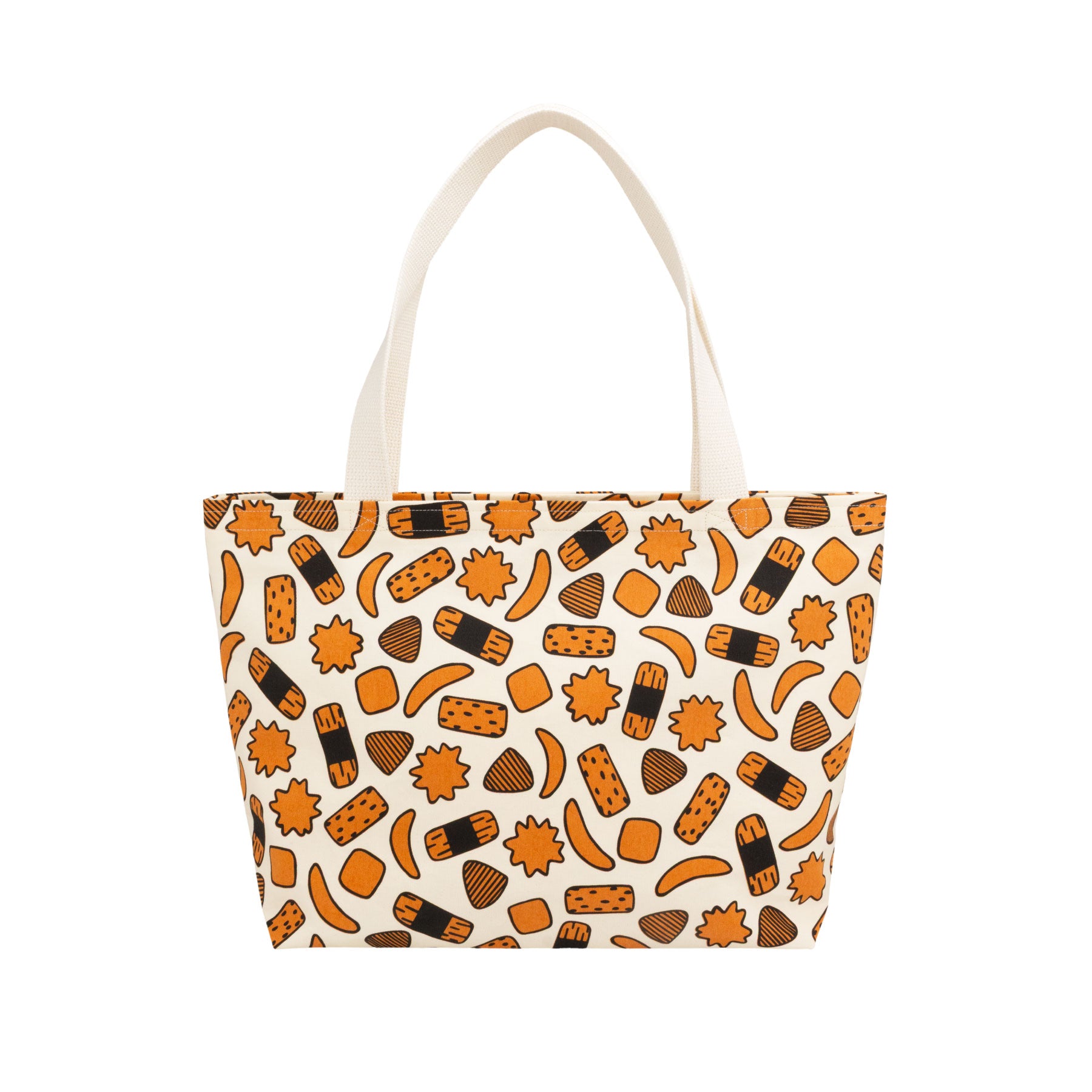 Beach Bag Tote Deluxe • Kakimochi • Black over Brown