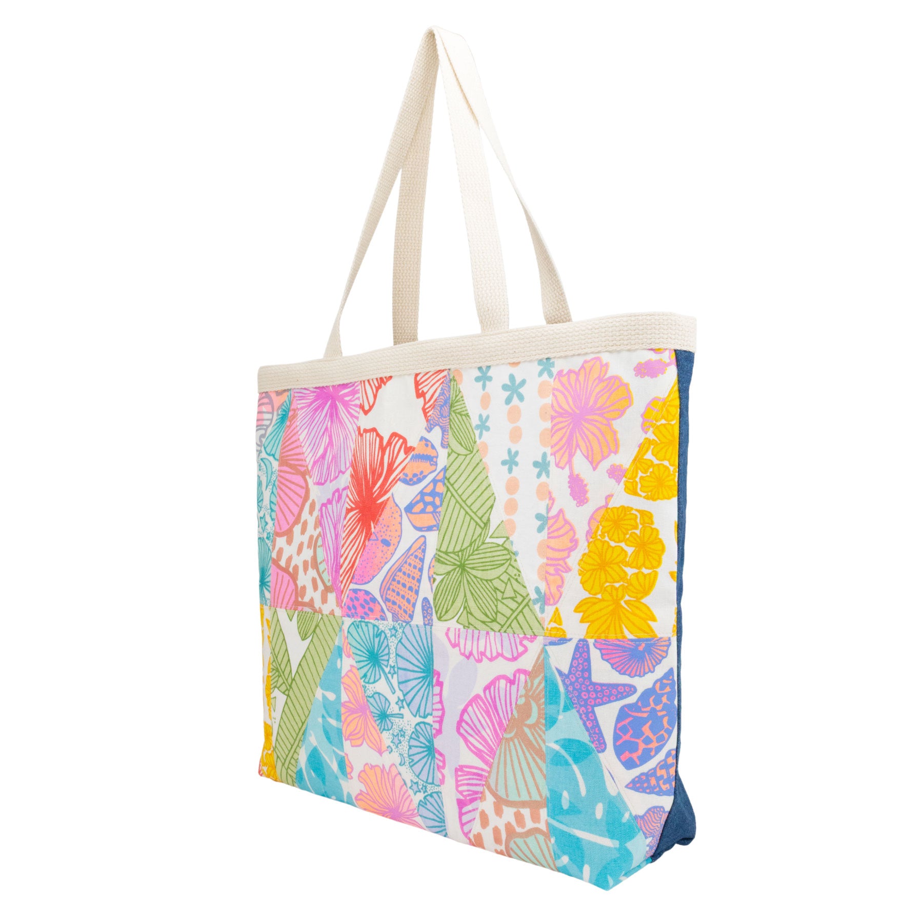 Holoholo Patchwork Tote • Rainbow Mele