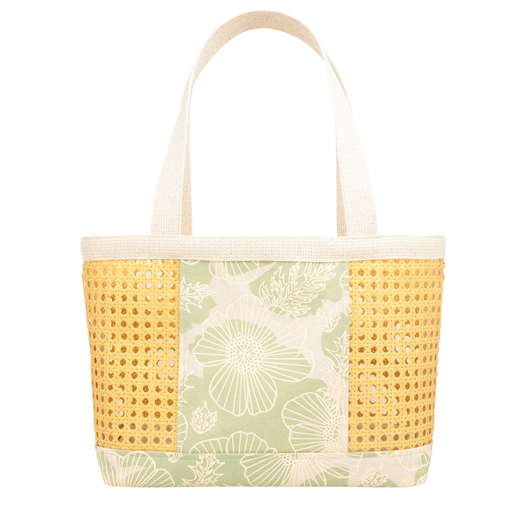 Peekaboo Tote • Pua Kala • Spring Sage + Cream