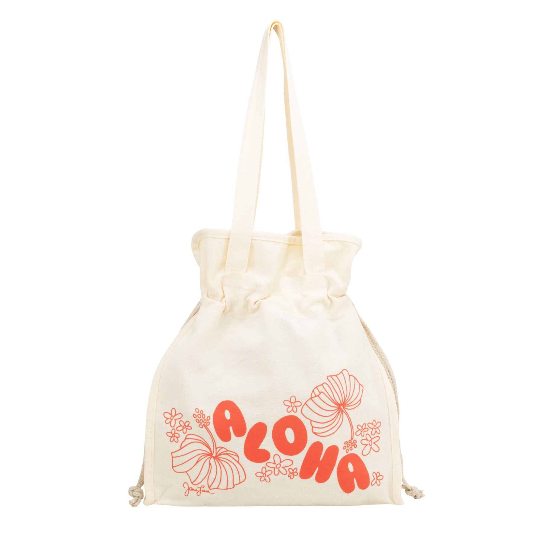 Aloha Drawstring Tote
