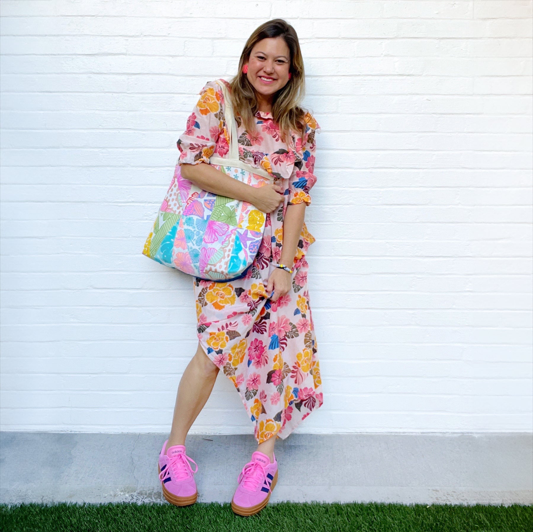 Holoholo Patchwork Tote • Rainbow Mele