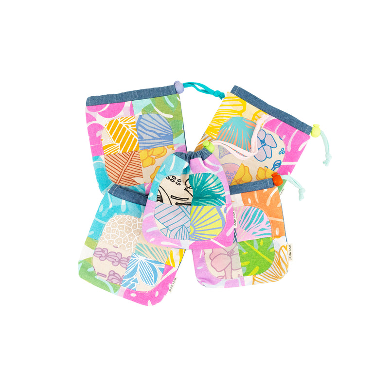 MIH Exclusive • Patchwork Drawstring Bag • Surprise Prints/Colors