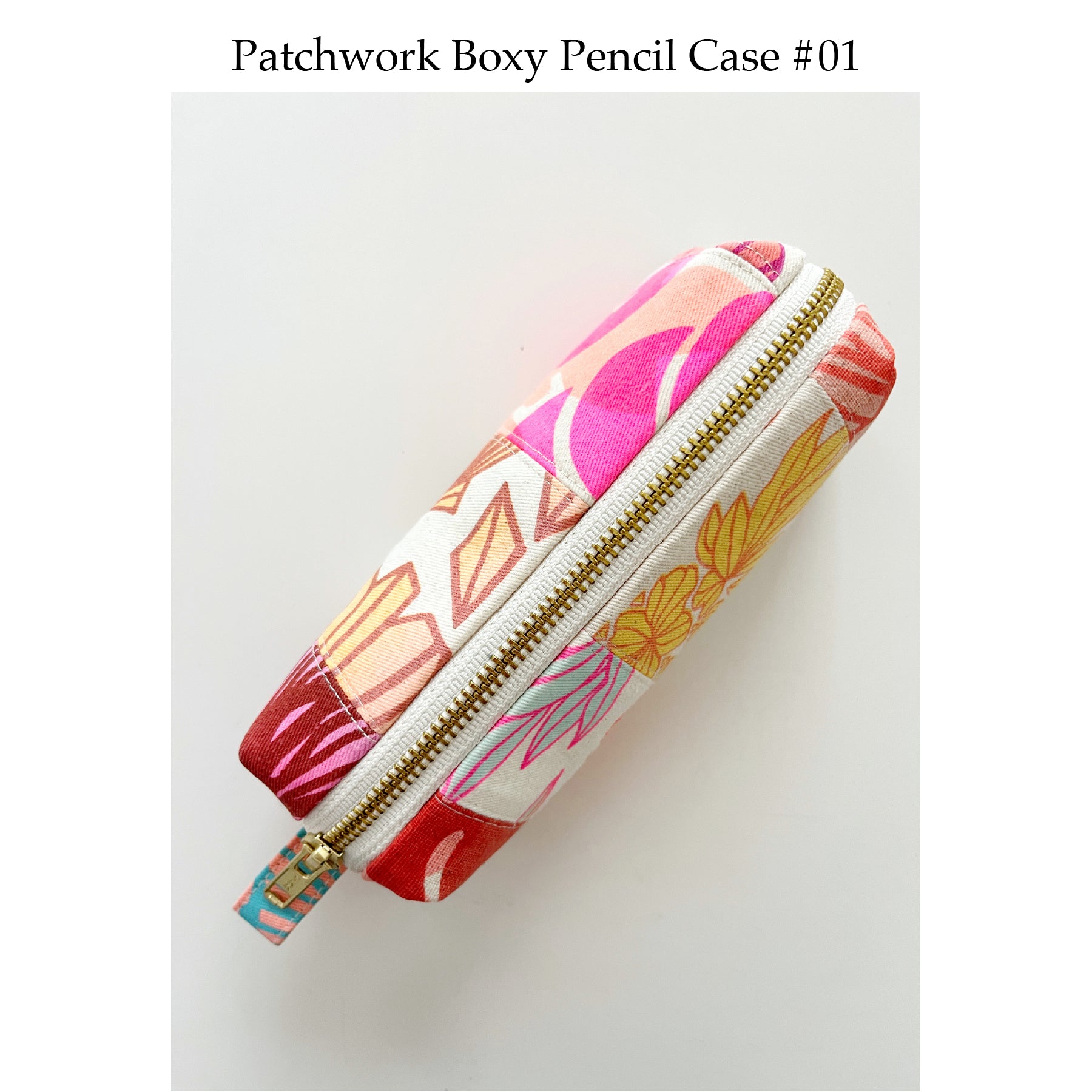 Patchwork Boxy Pencil Case • #01