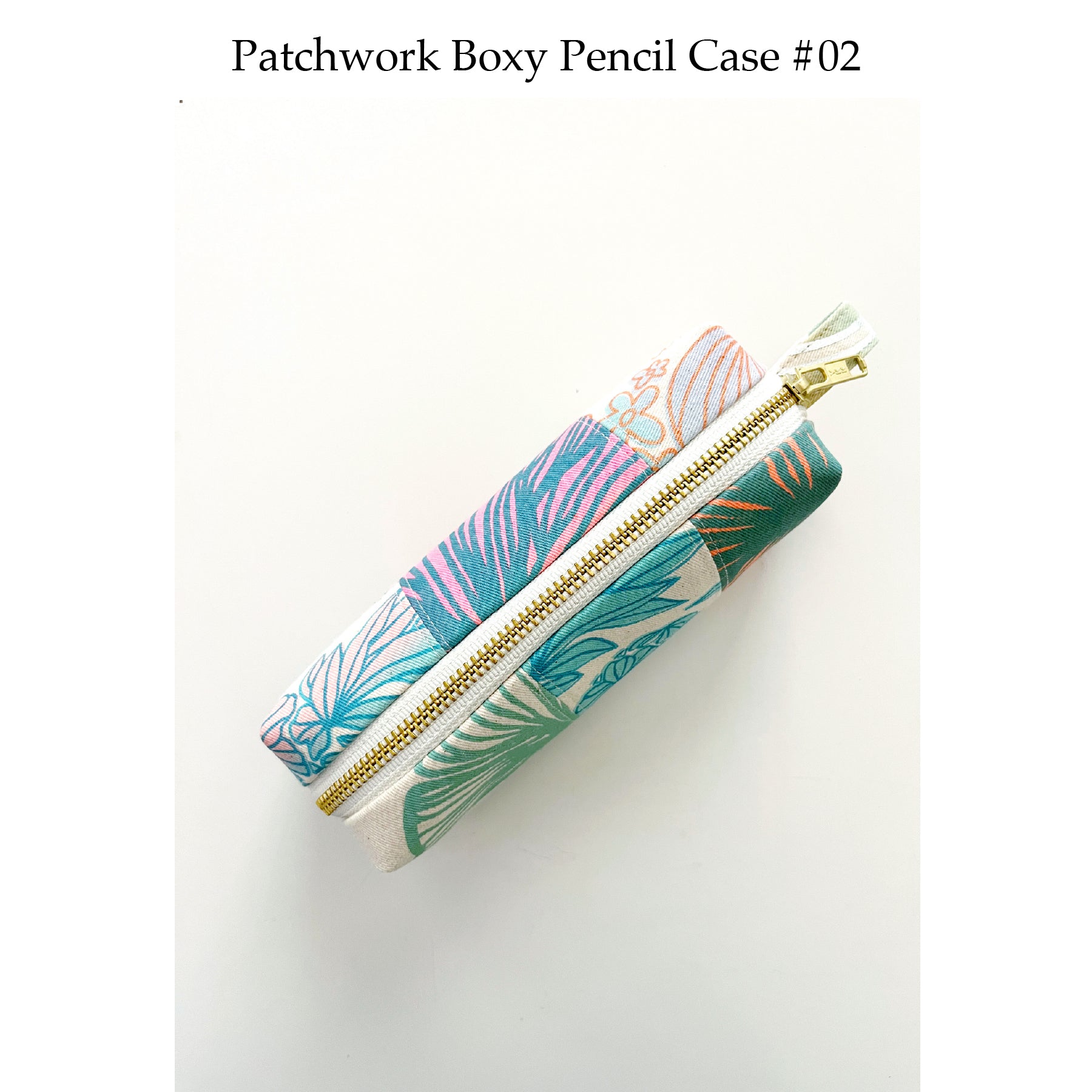 Patchwork Boxy Pencil Case • #02