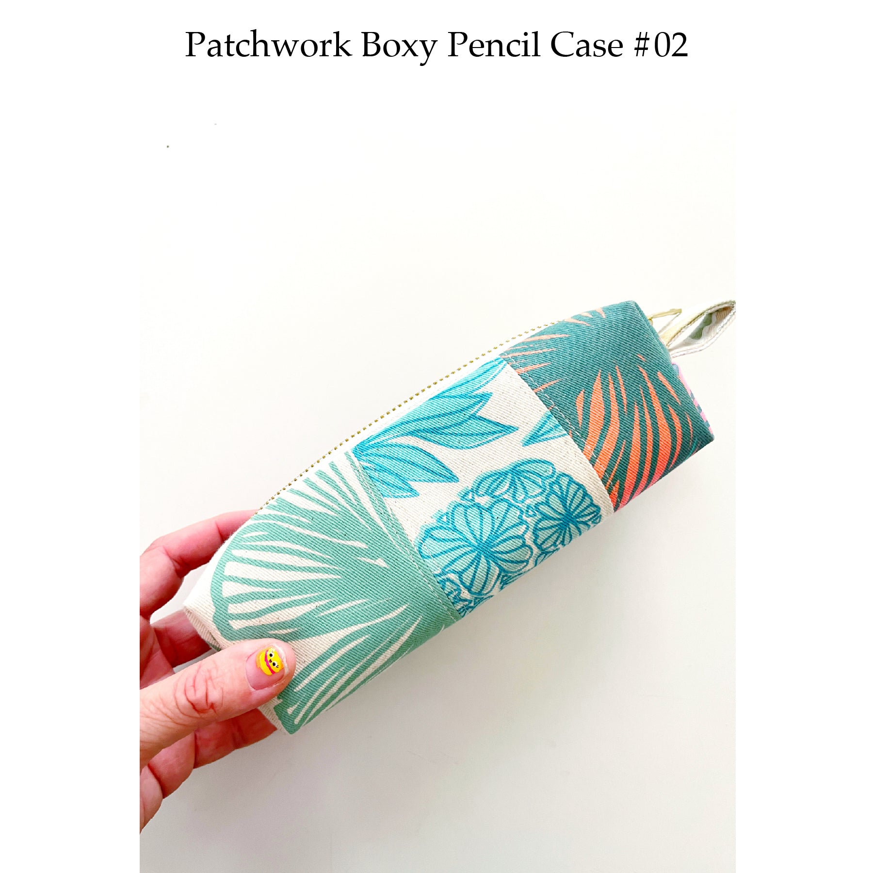 Patchwork Boxy Pencil Case • #02