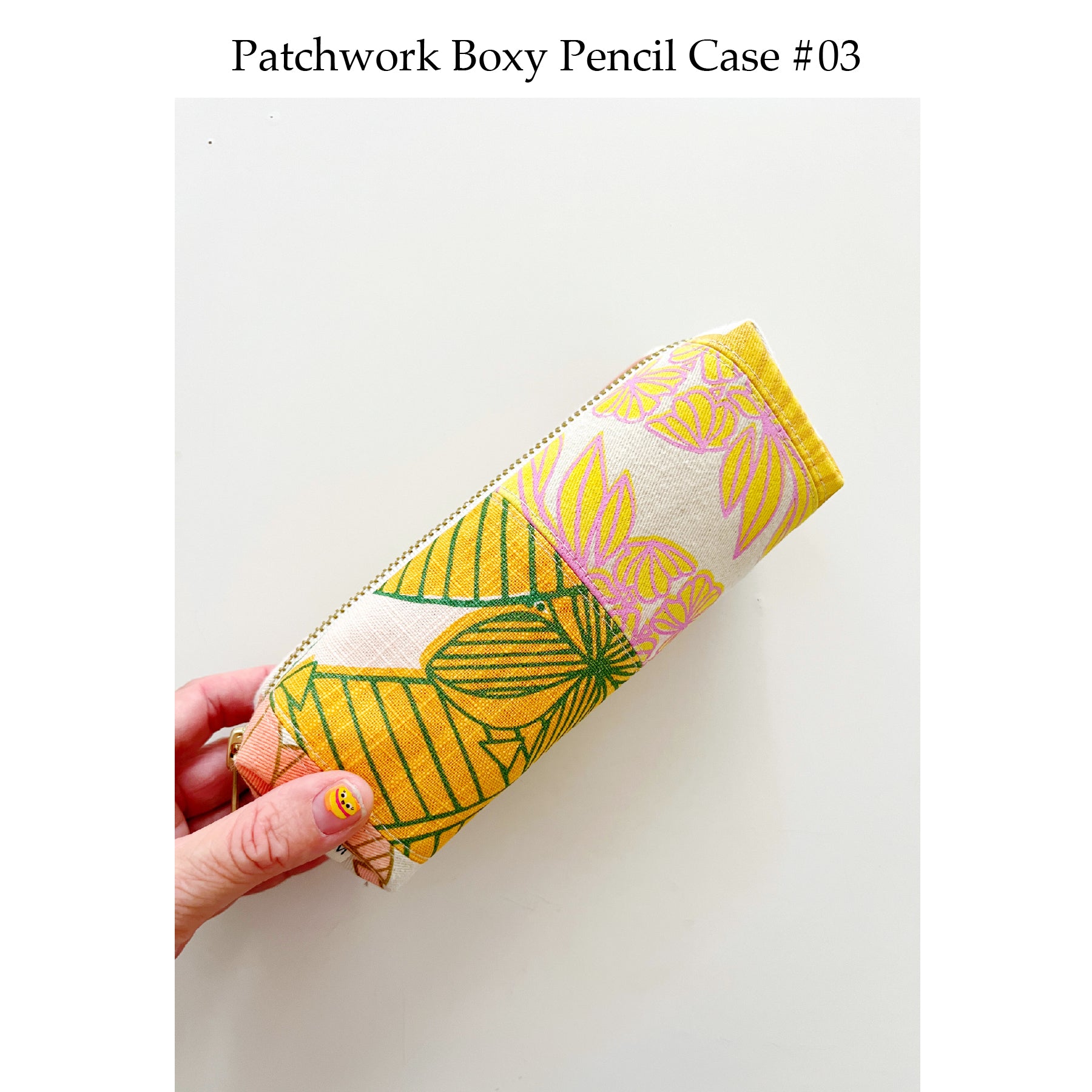 Patchwork Boxy Pencil Case • #03