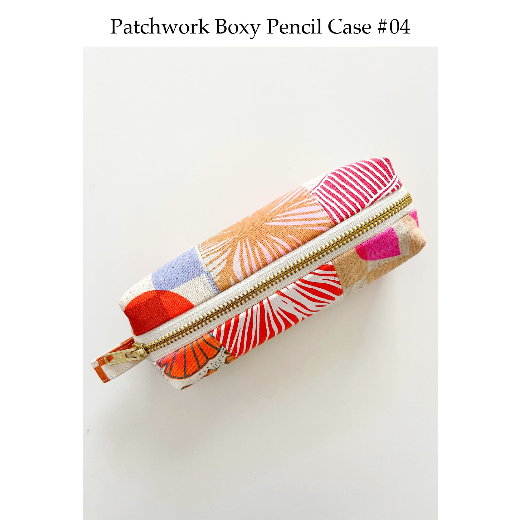 Patchwork Boxy Pencil Case • #04