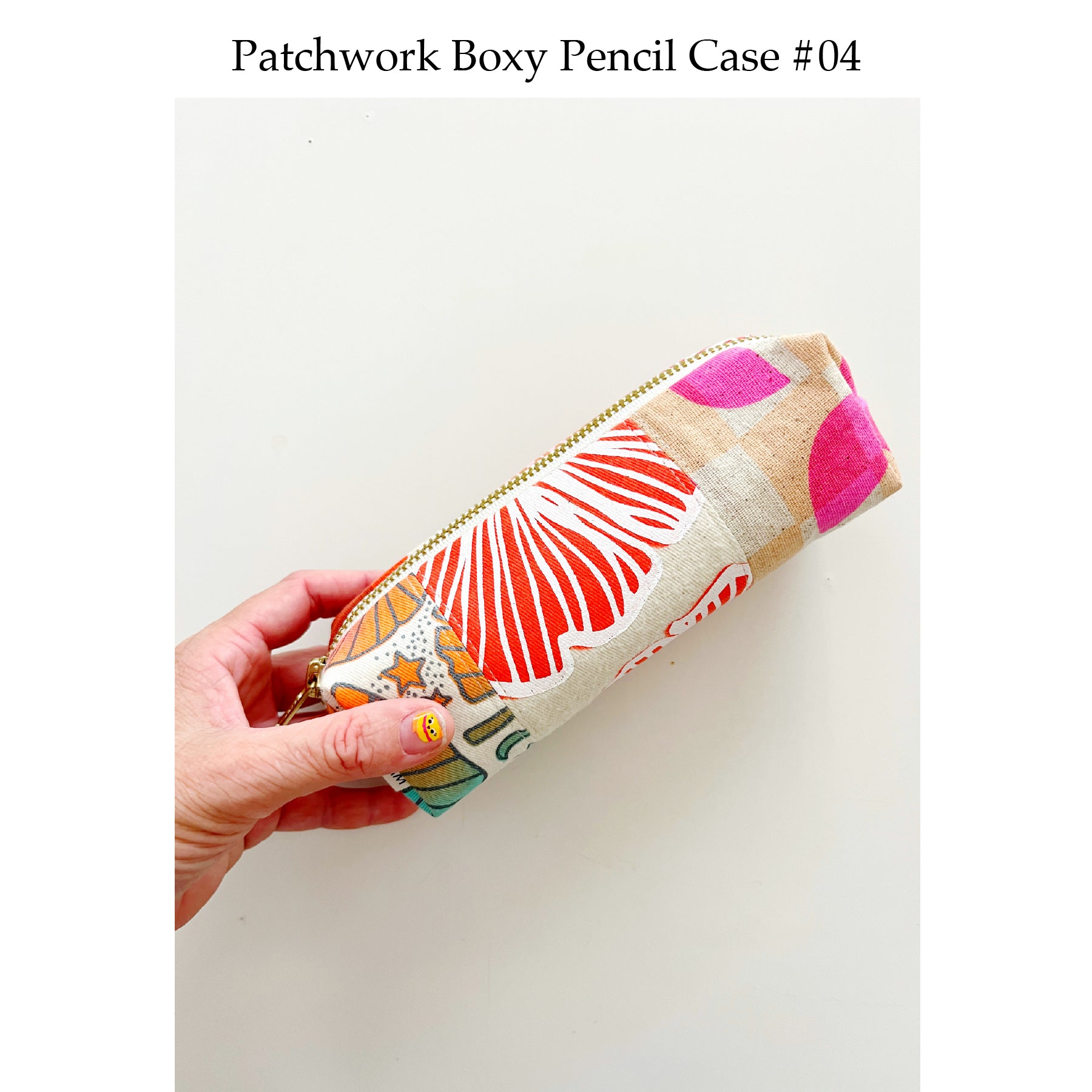 Patchwork Boxy Pencil Case • #04