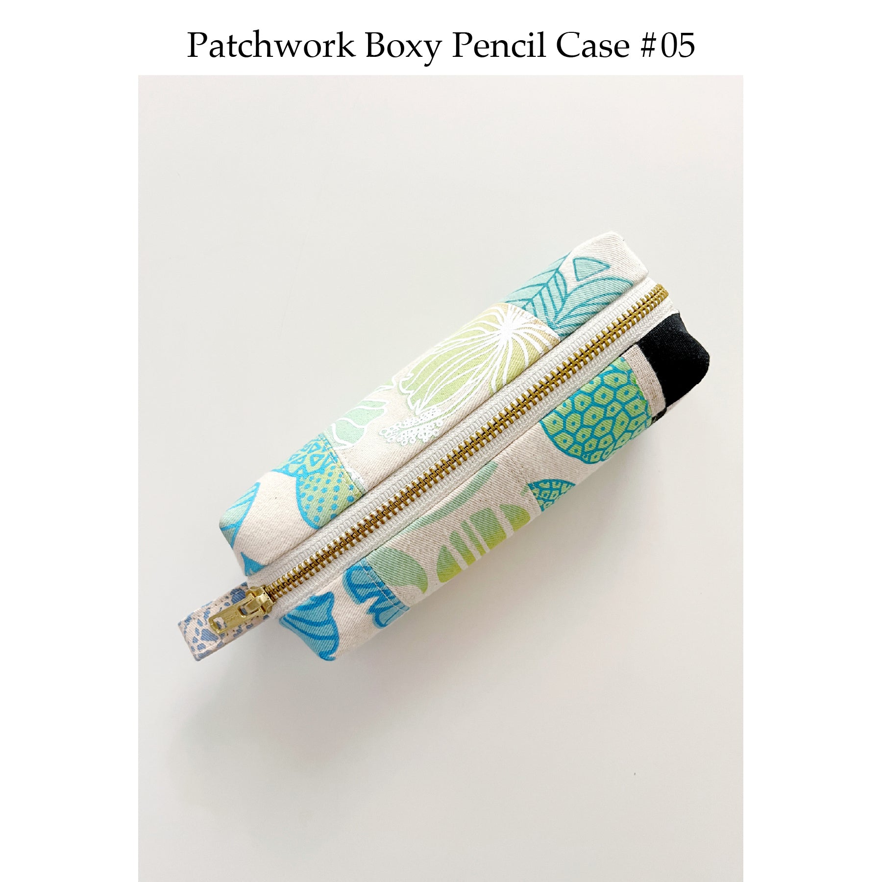 Patchwork Boxy Pencil Case • #05