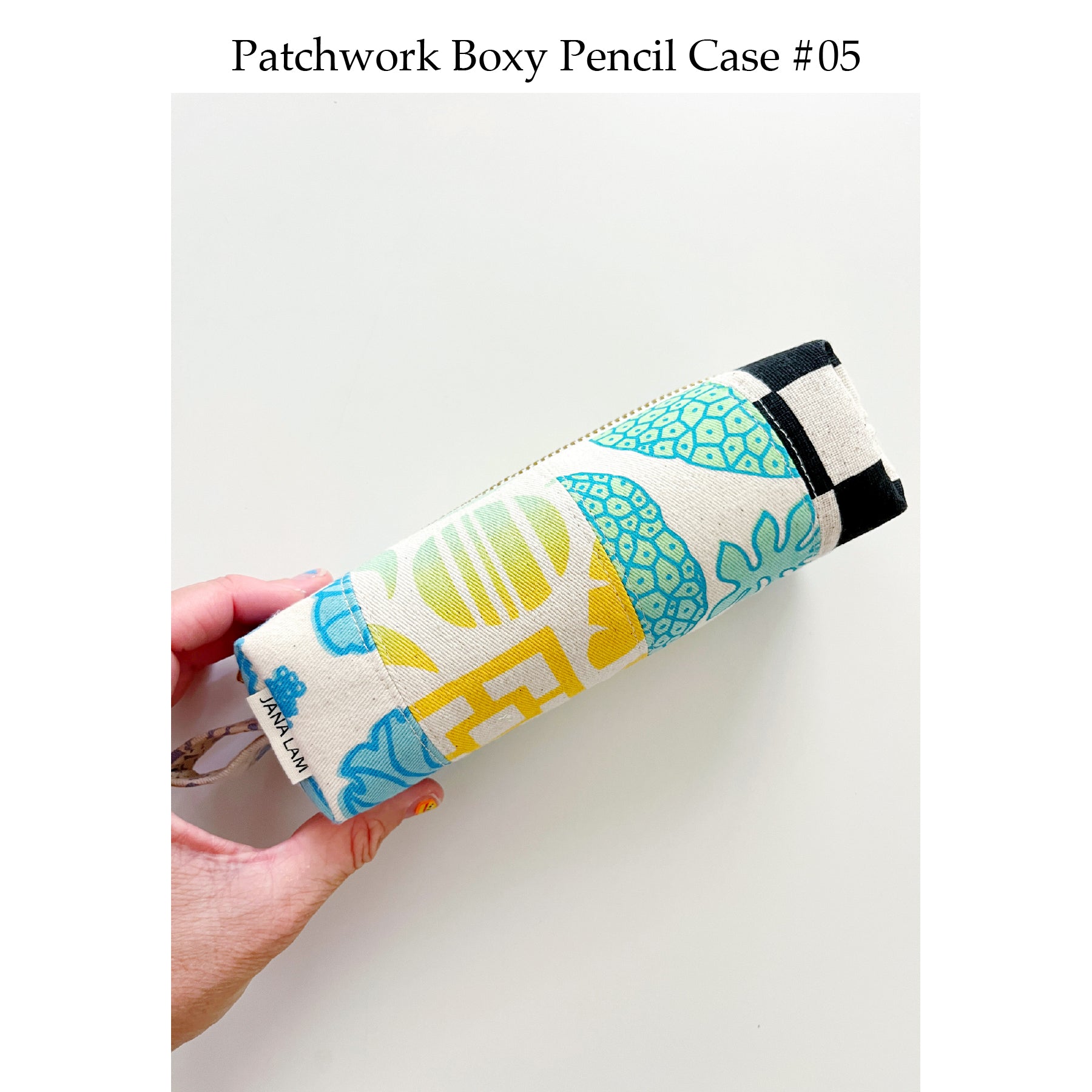 Patchwork Boxy Pencil Case • #05