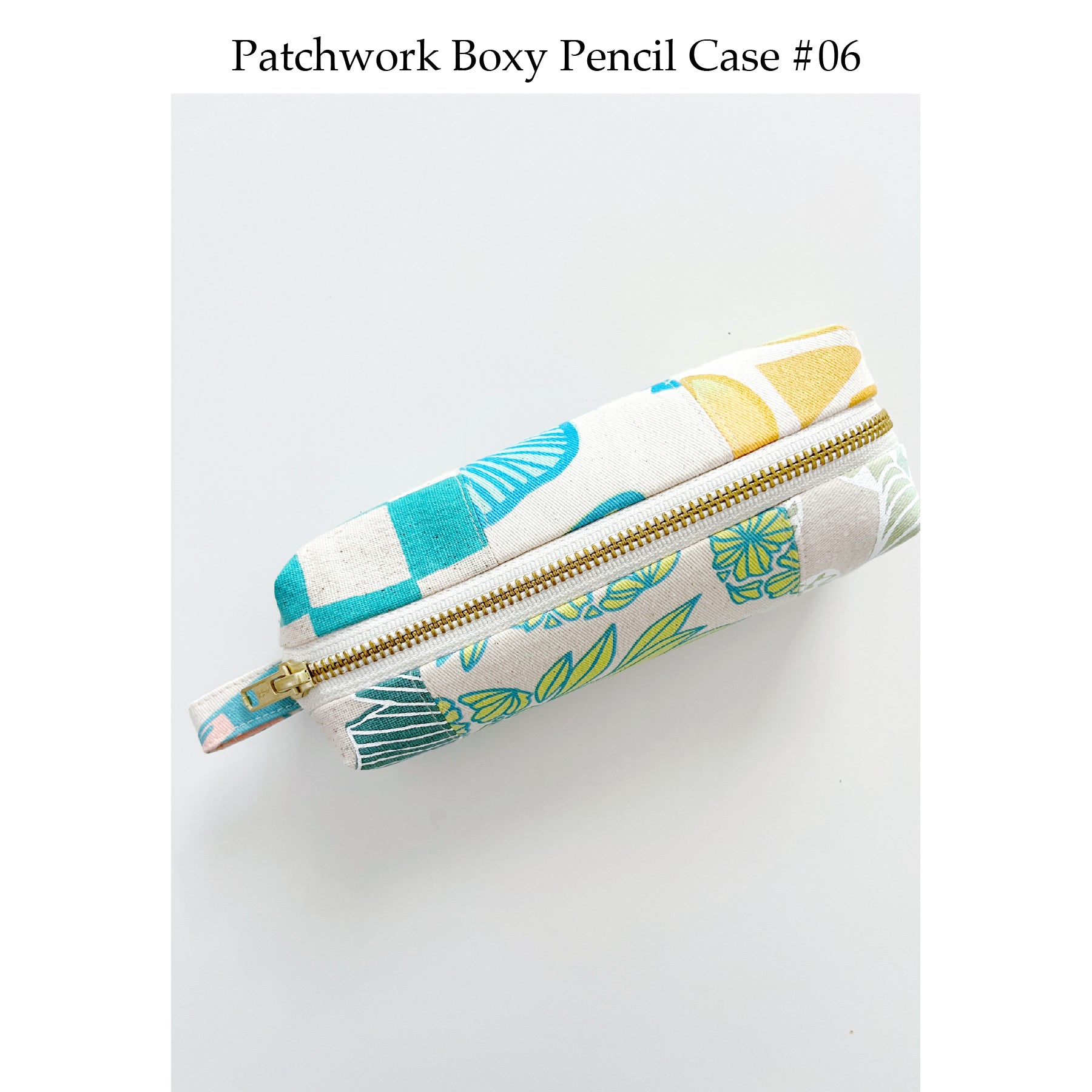 Patchwork Boxy Pencil Case • #06
