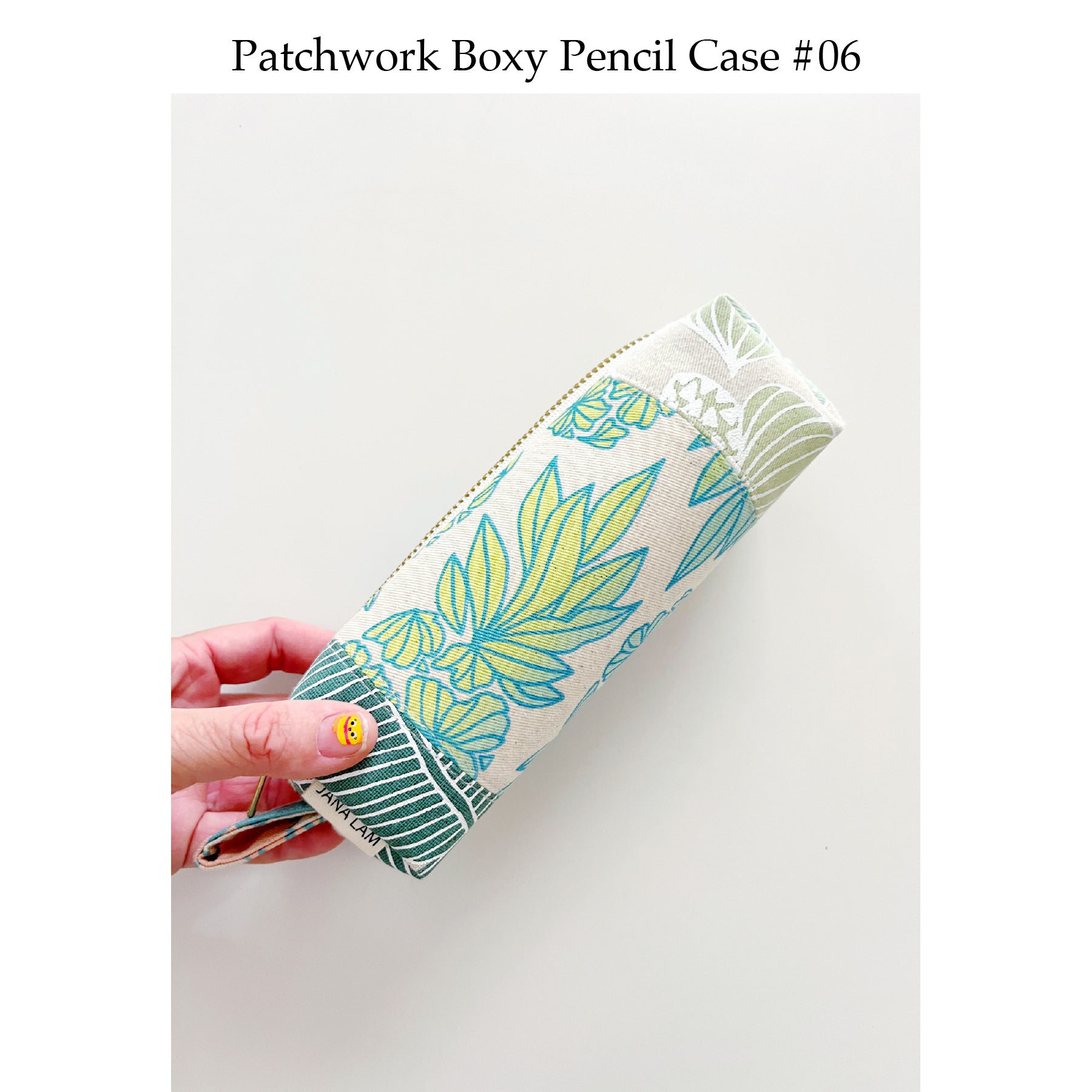 Patchwork Boxy Pencil Case • #06