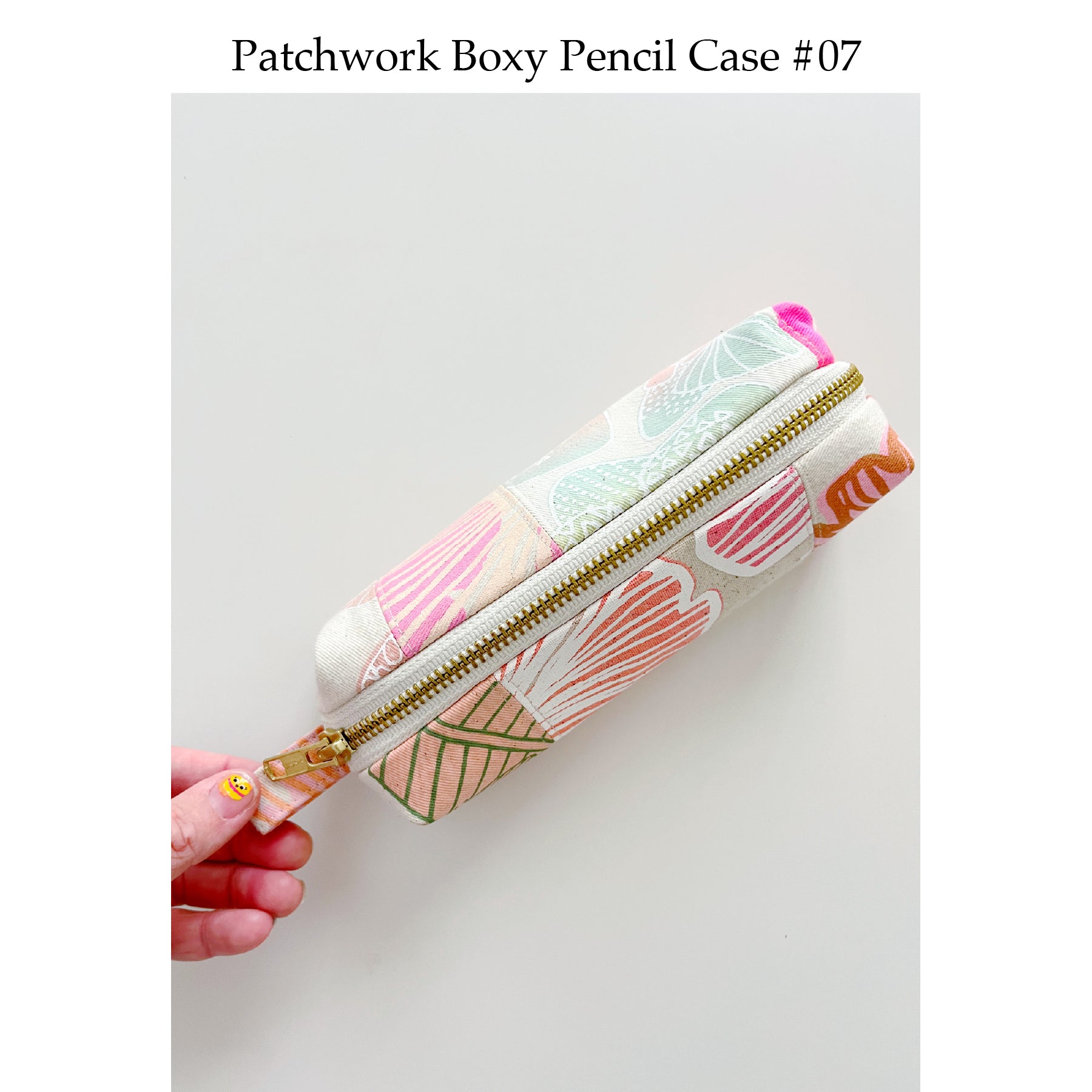 Patchwork Boxy Pencil Case • #07