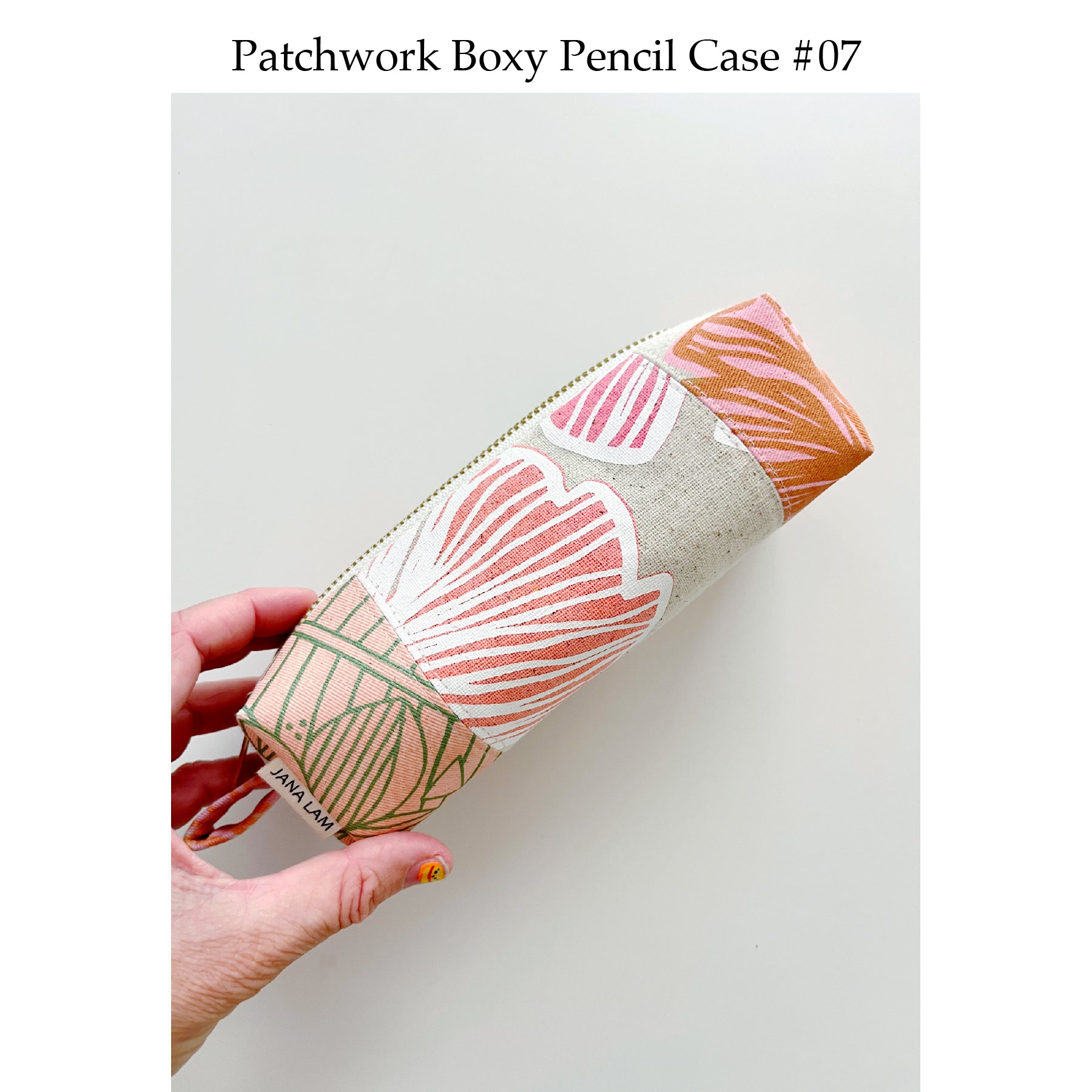 Patchwork Boxy Pencil Case • #07