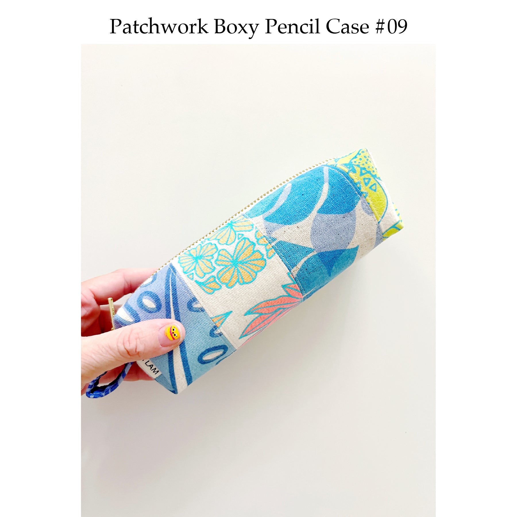 Patchwork Boxy Pencil Case • #09