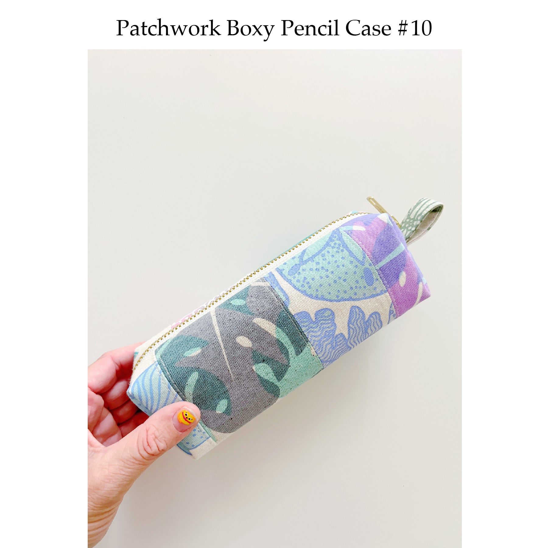 Patchwork Boxy Pencil Case • #10