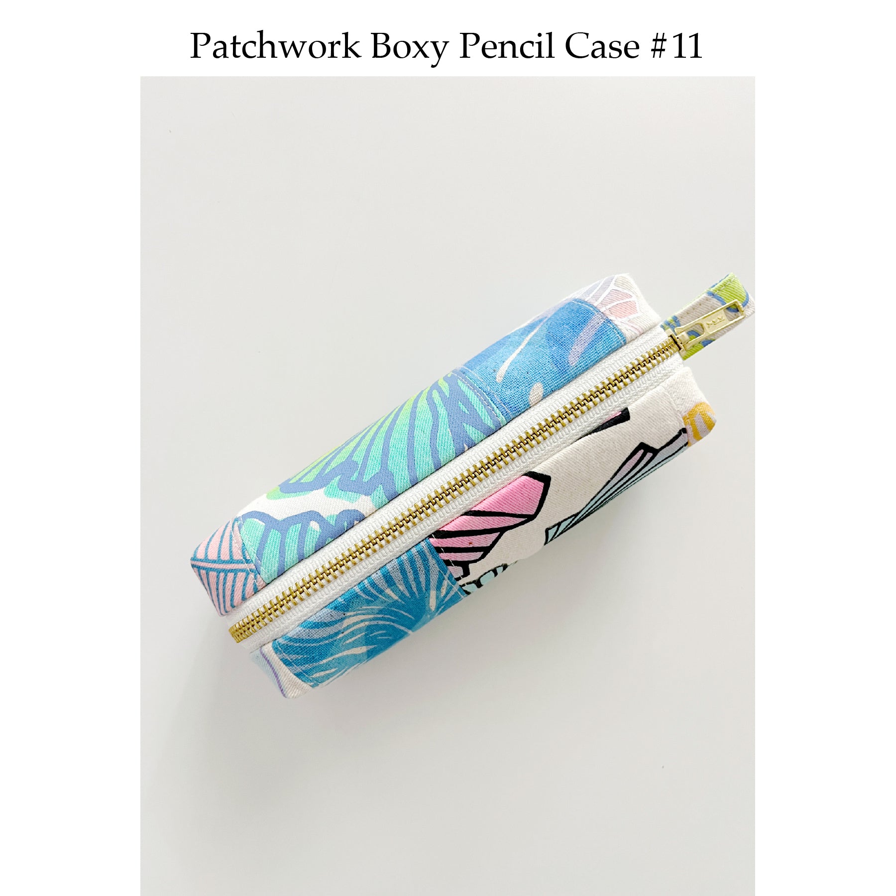 Patchwork Boxy Pencil Case • #11