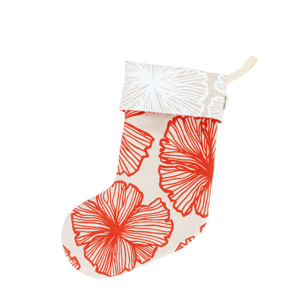 Holiday Stocking • Red Seaflower