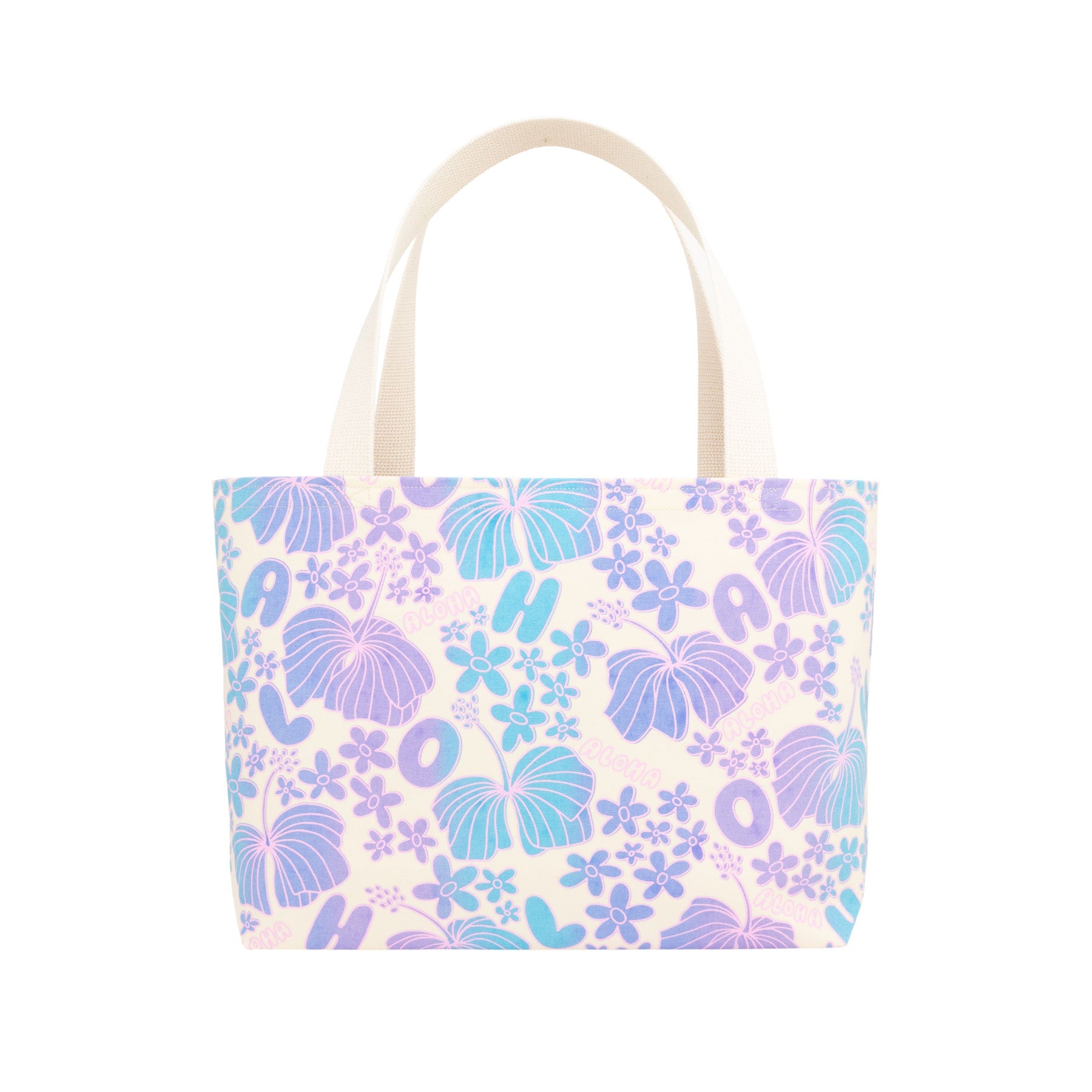 Beach Bag Tote • Aloha Dee - Lite • Pink over Purple and Blue Ombre - Jana Lam Hawaii