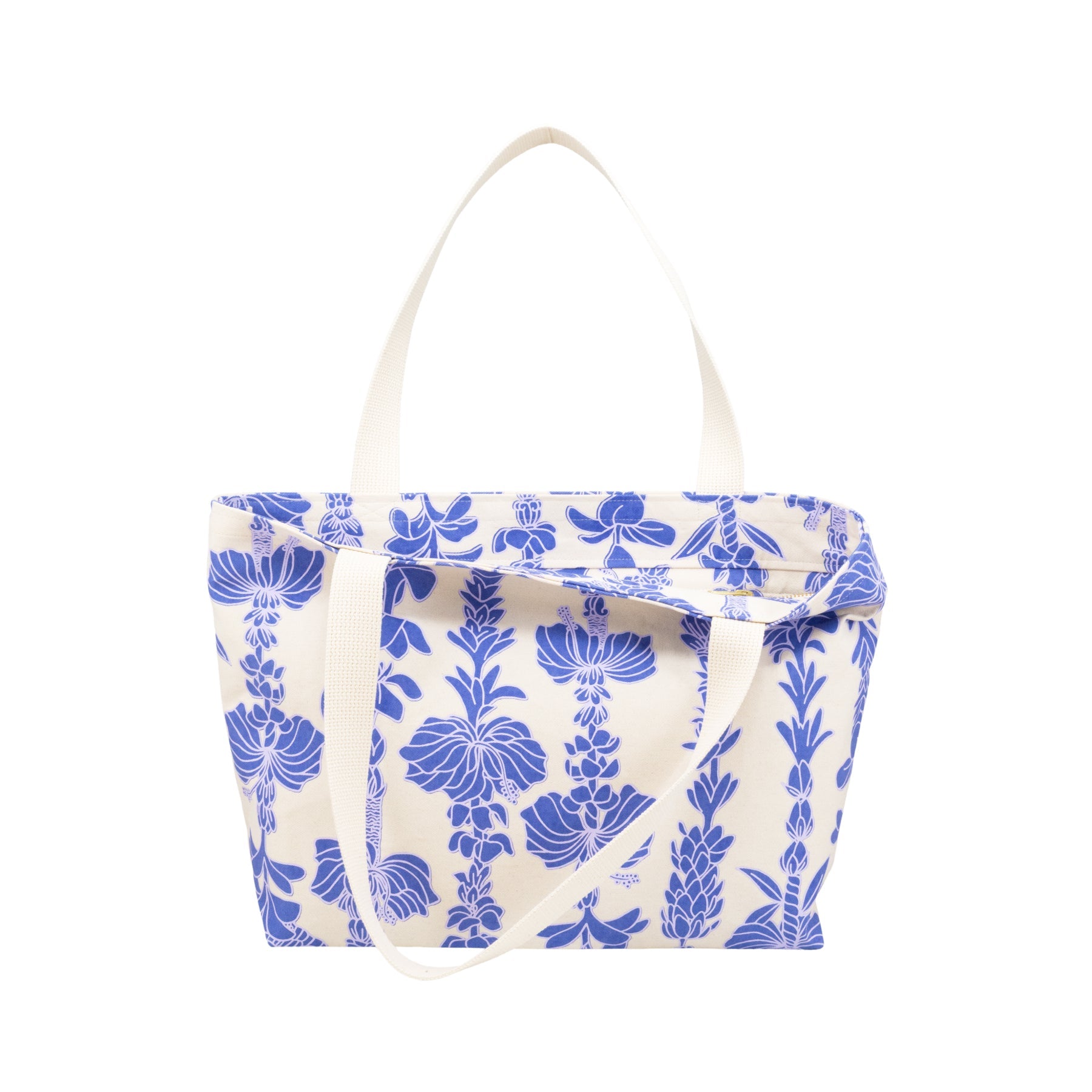 Beach Bag Tote Deluxe • Lei Pūpule • Blue Razzmatazz - Jana Lam Hawaii