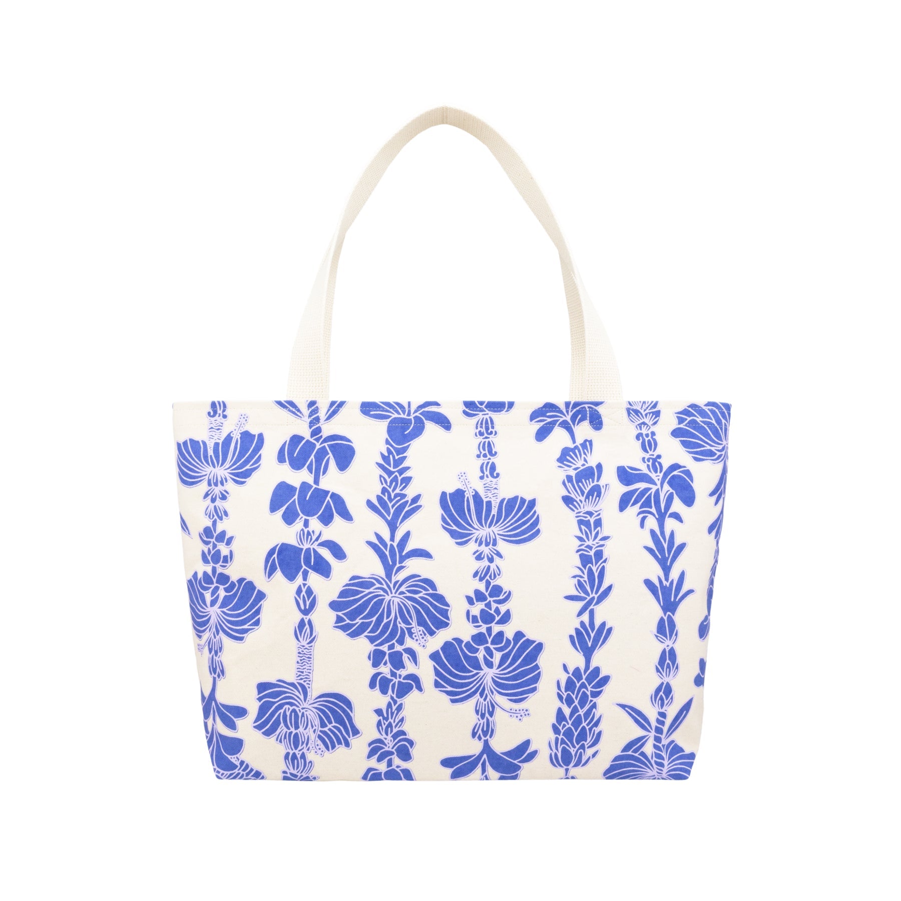Beach Bag Tote Deluxe • Lei Pūpule • Blue Razzmatazz - Jana Lam Hawaii
