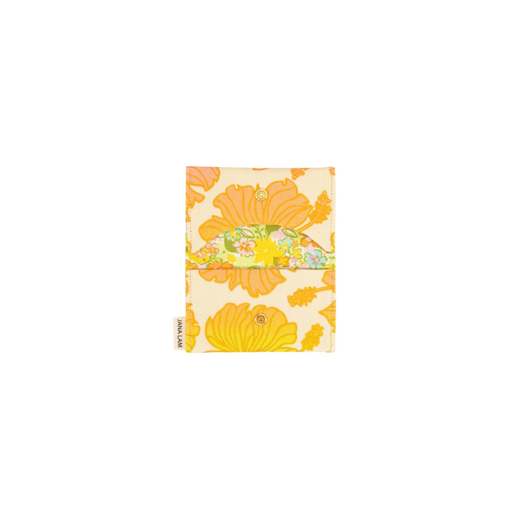 Card Wallet • Hibiscus • Gold over Rainbow Ombre - Jana Lam Hawaii