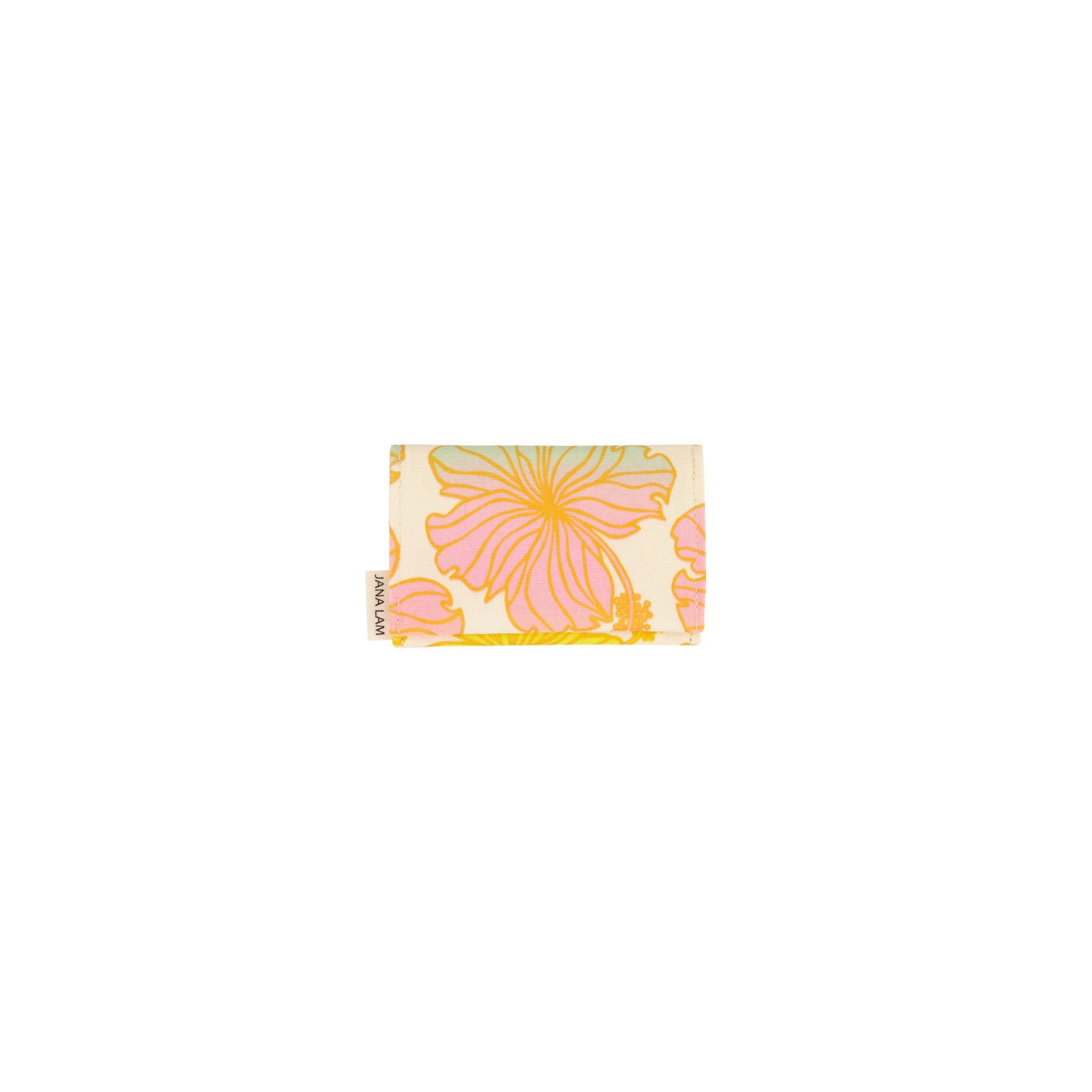 Card Wallet • Hibiscus • Gold over Rainbow Ombre - Jana Lam Hawaii