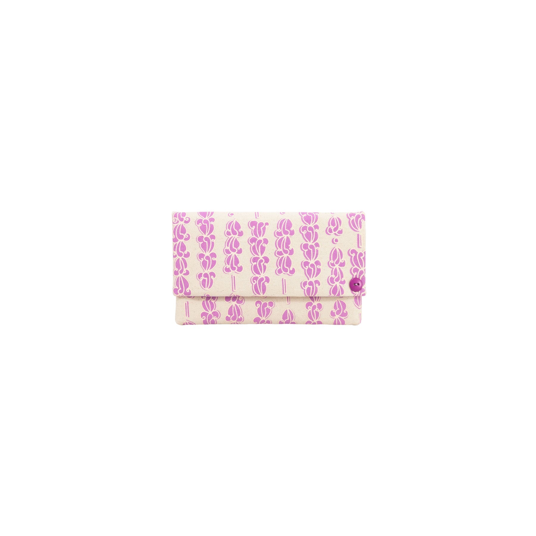 Classic Envelope Clutch • Crown Flower • Sand over Orchid - Jana Lam Hawaii