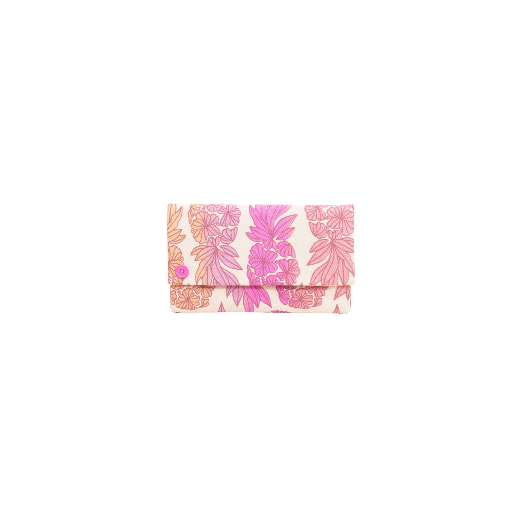 Classic Envelope Clutch • Seaflower Pineapple • Mauve over Dusty Pink Ombre - Jana Lam Hawaii