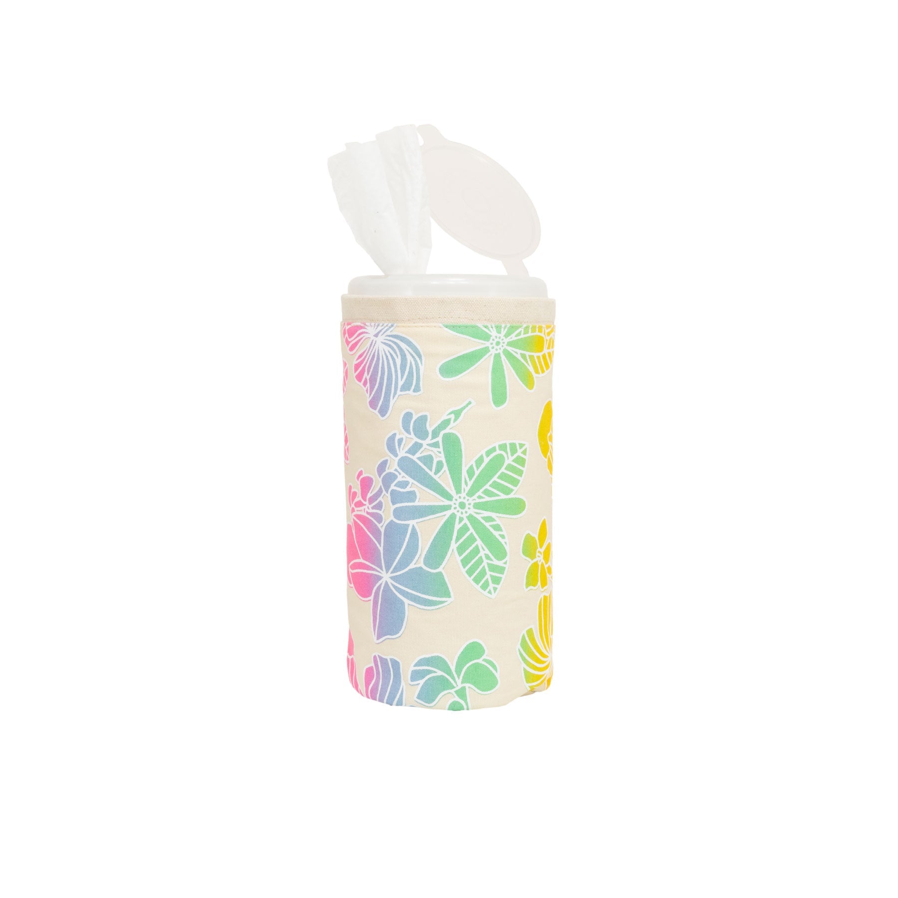Clorox Wipes Sax Cover • Honey Girl Blooms • White over Rainbow Ombre - Jana Lam Hawaii