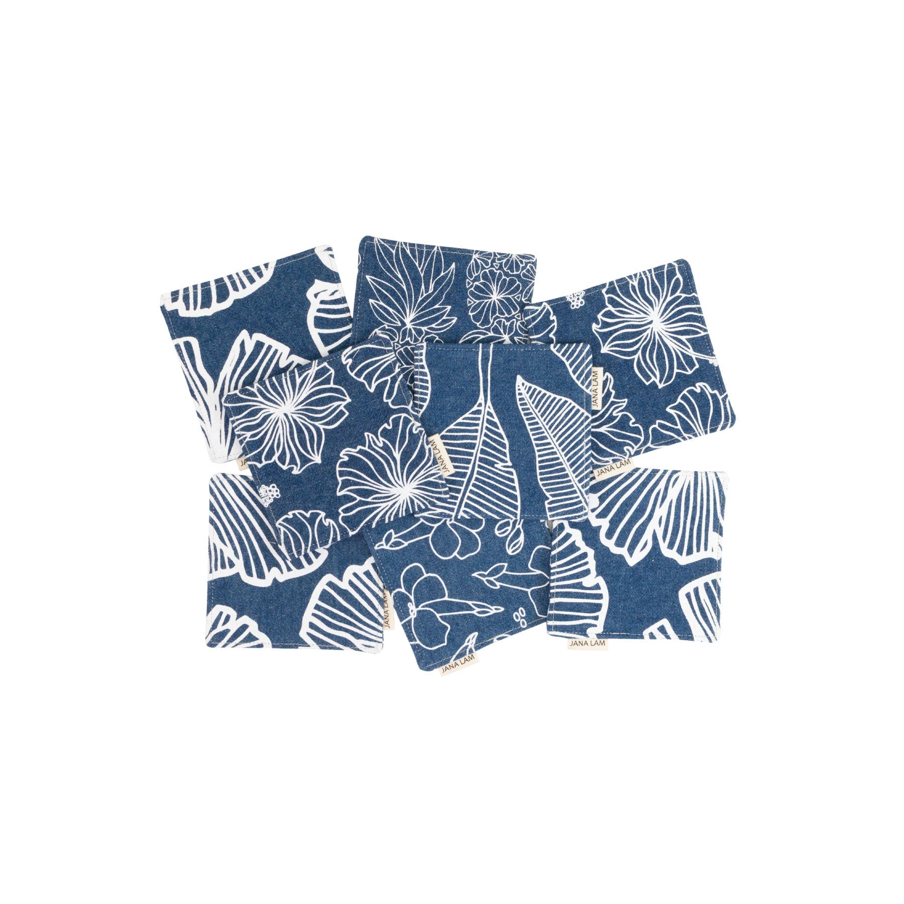 Coaster Set • Denim Collection • Surprise Print - Jana Lam Hawaii