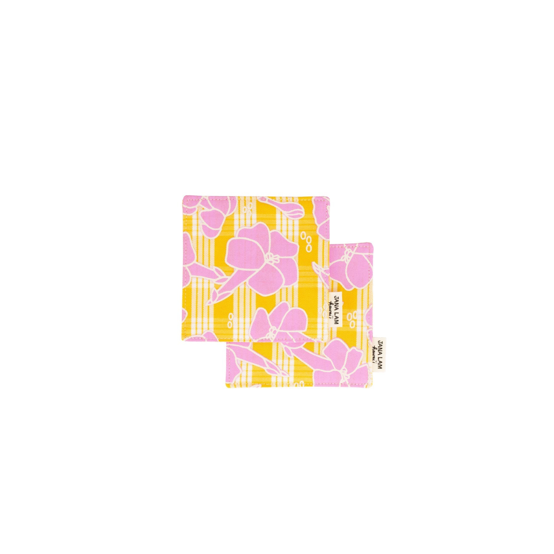 Coaster Set of 2 • Puakenikeni Palaka - Jana Lam Hawaii