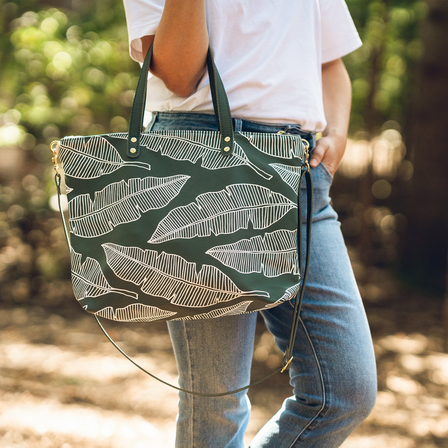 Day Bag • Banana Leaf • Pine - Jana Lam Hawaii