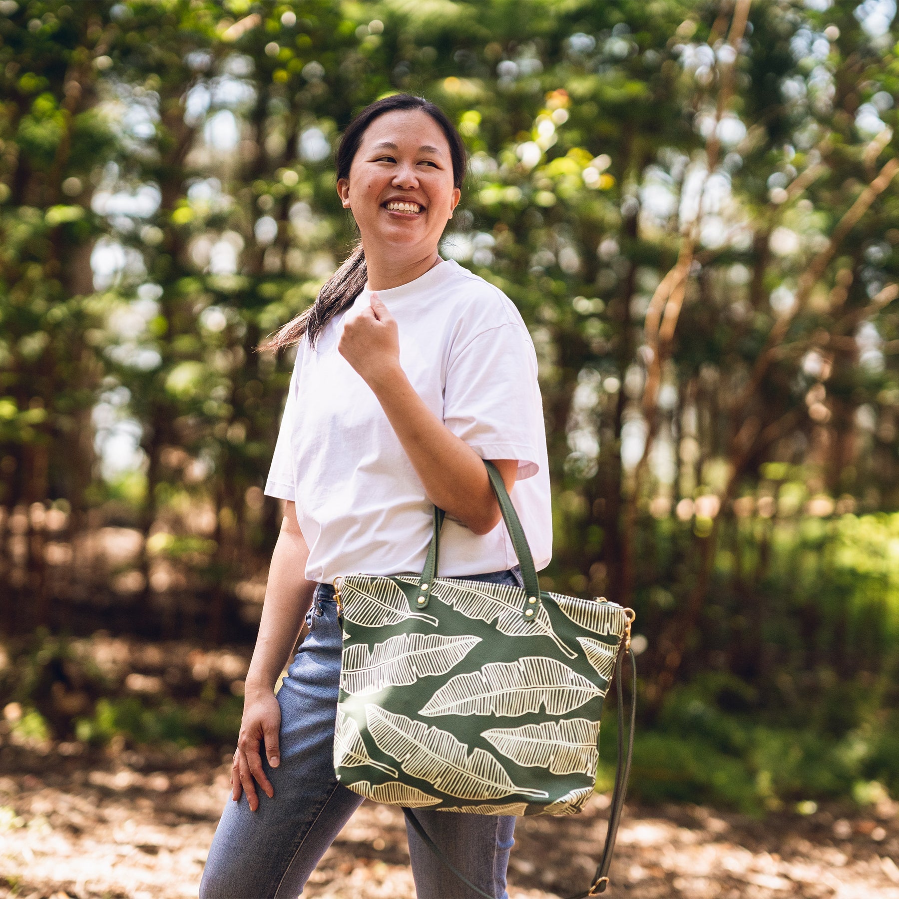 Day Bag • Banana Leaf • Pine - Jana Lam Hawaii