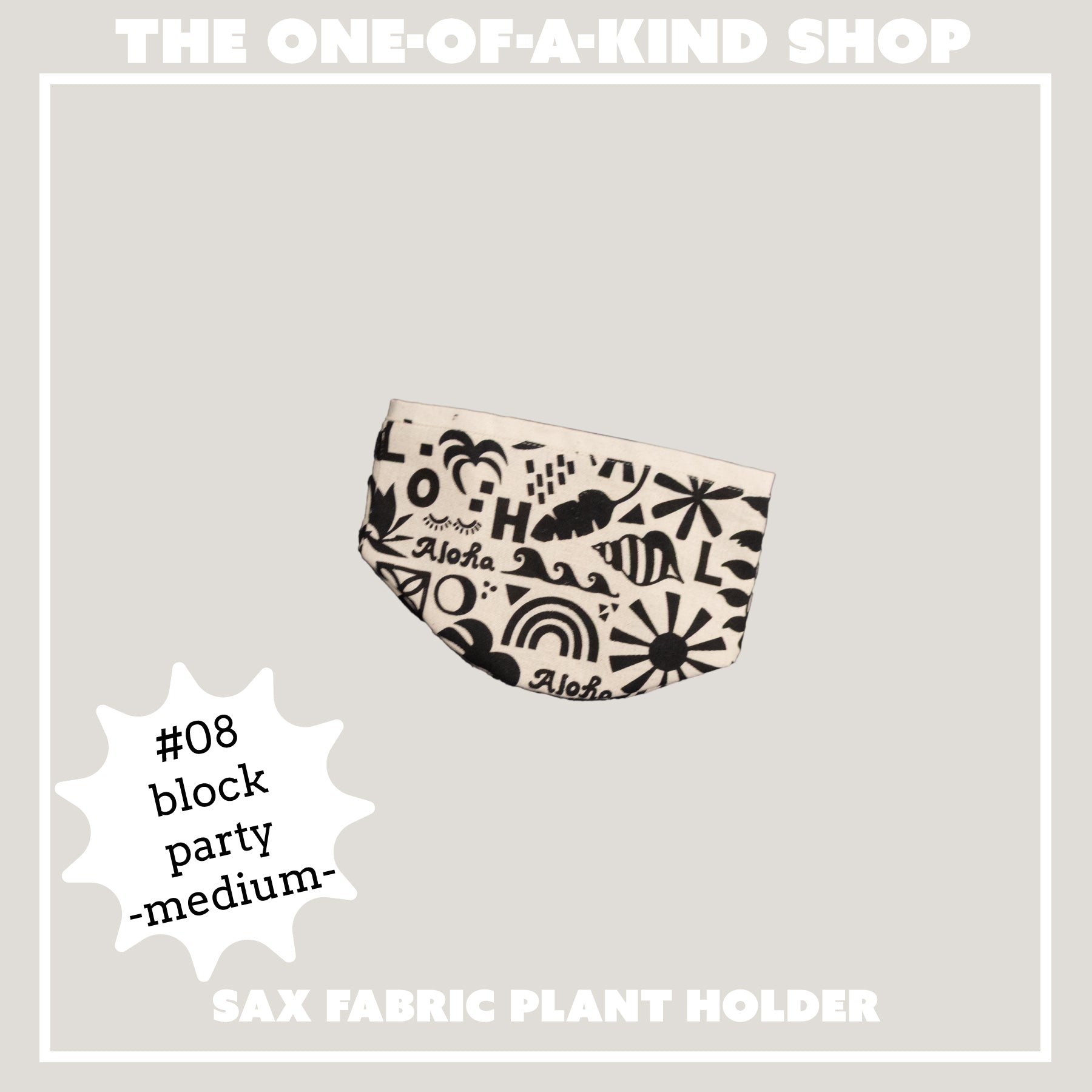 Fabric Sax Plant Holder • The One - of - a - Kind Shop - Jana Lam Hawaii