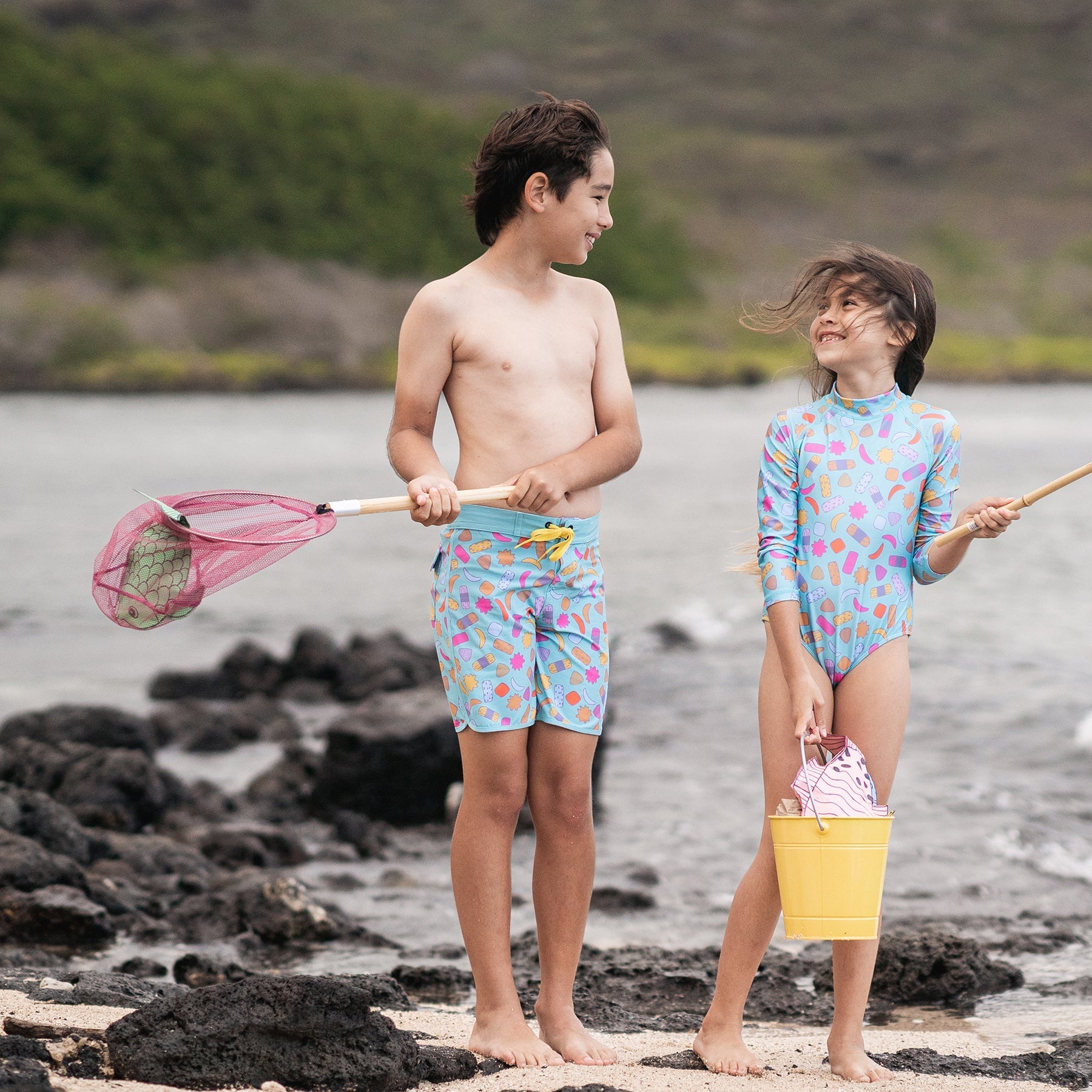 Keiki Boardshorts • Kamp Kakimochi - Jana Lam Hawaii