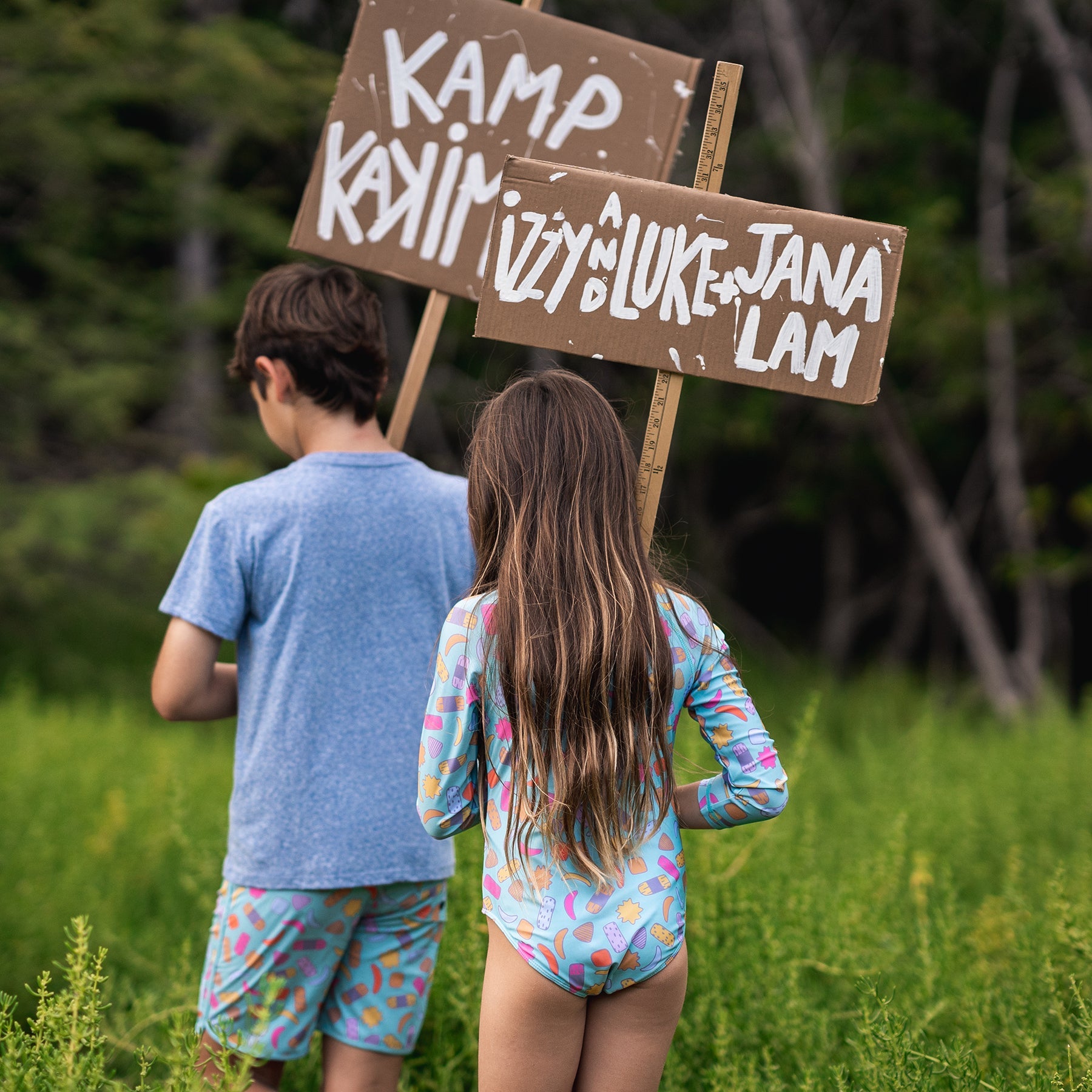 Keiki Long Sleeve One - Piece Swim • Kamp Kakimochi - Jana Lam Hawaii