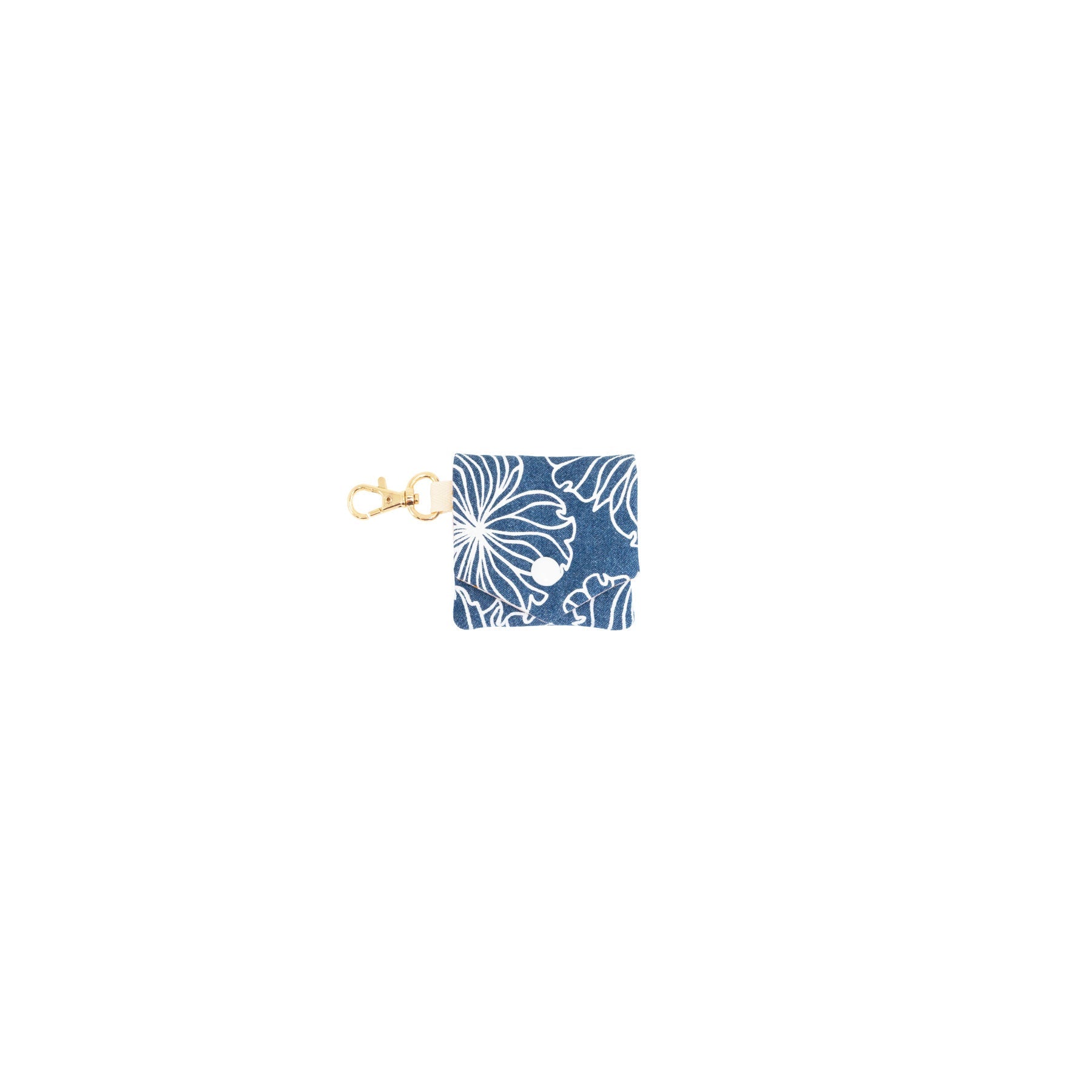 Little Things Pouch Charm • Hibiscus • Denim Collection - Jana Lam Hawaii
