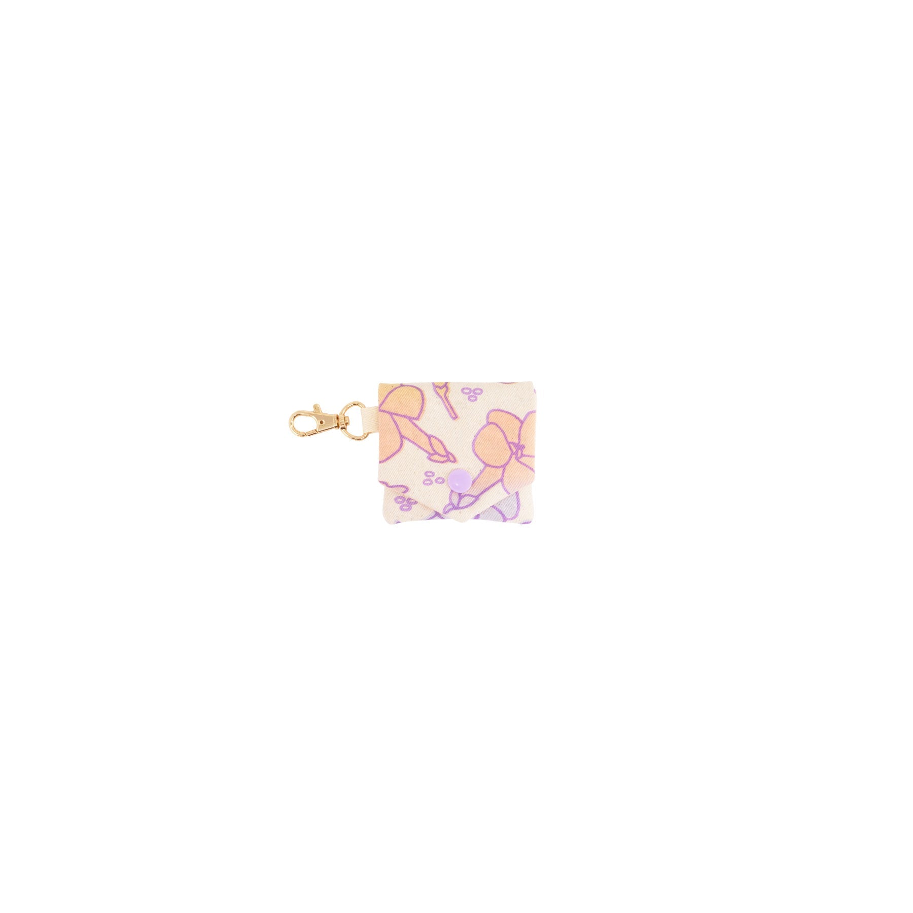 Little Things Pouch Charm • Puakenikeni • Purple over Sunrise Rainbow Ombre - Jana Lam Hawaii