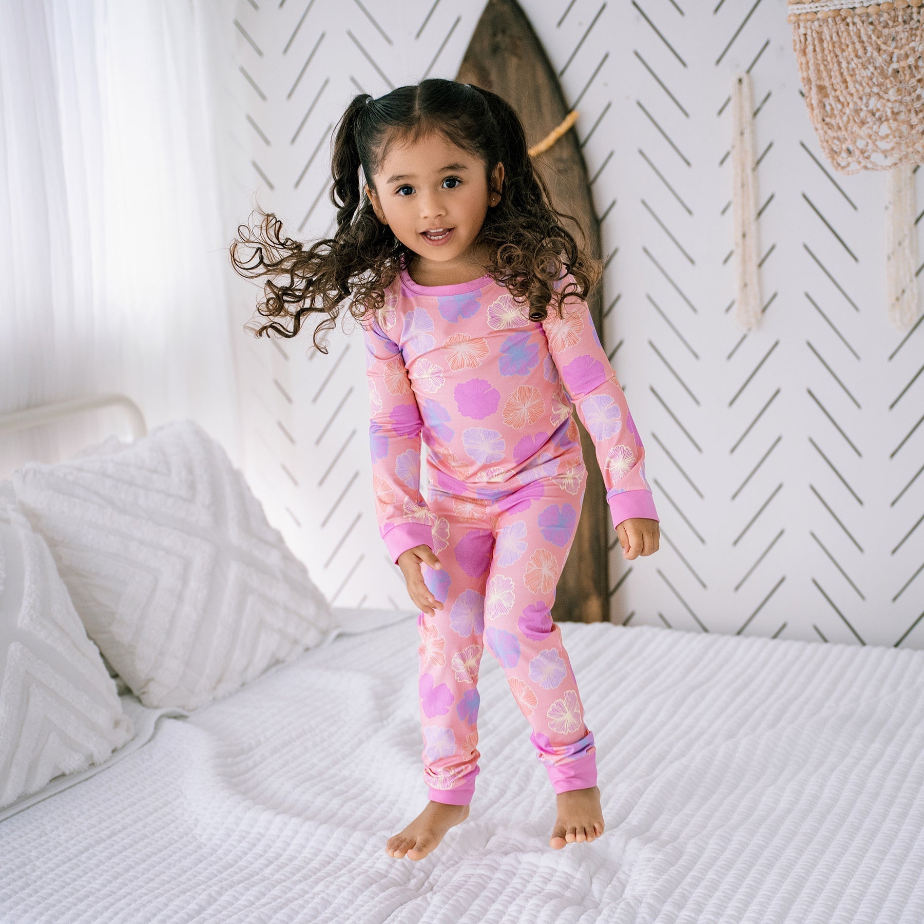 Long Pajama Set • Seaflower • Coco Moon + Jana Lam - Jana Lam Hawaii