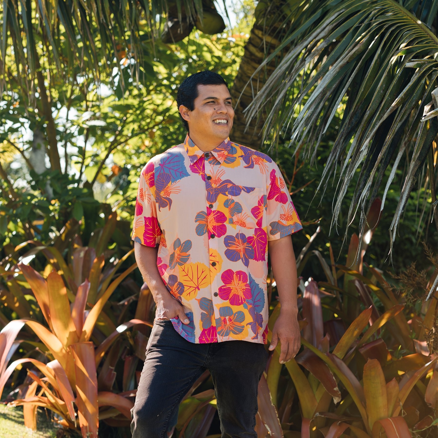 Men's Kahana Button - Up • Ko‘oloa‘ula - Jana Lam Hawaii