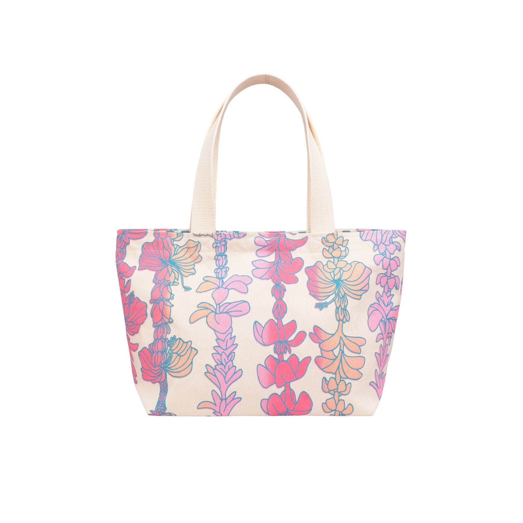 Mini Beach Bag Tote • Lei Pūpule • Cotton Candy Milk Tea - Jana Lam Hawaii