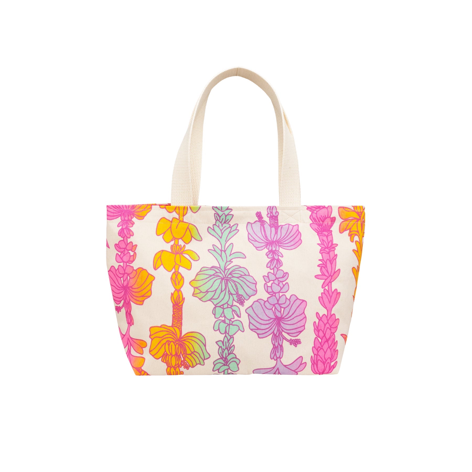 Mini Beach Bag Tote • Lei Pūpule • Rainbow Shave Ice - Jana Lam Hawaii