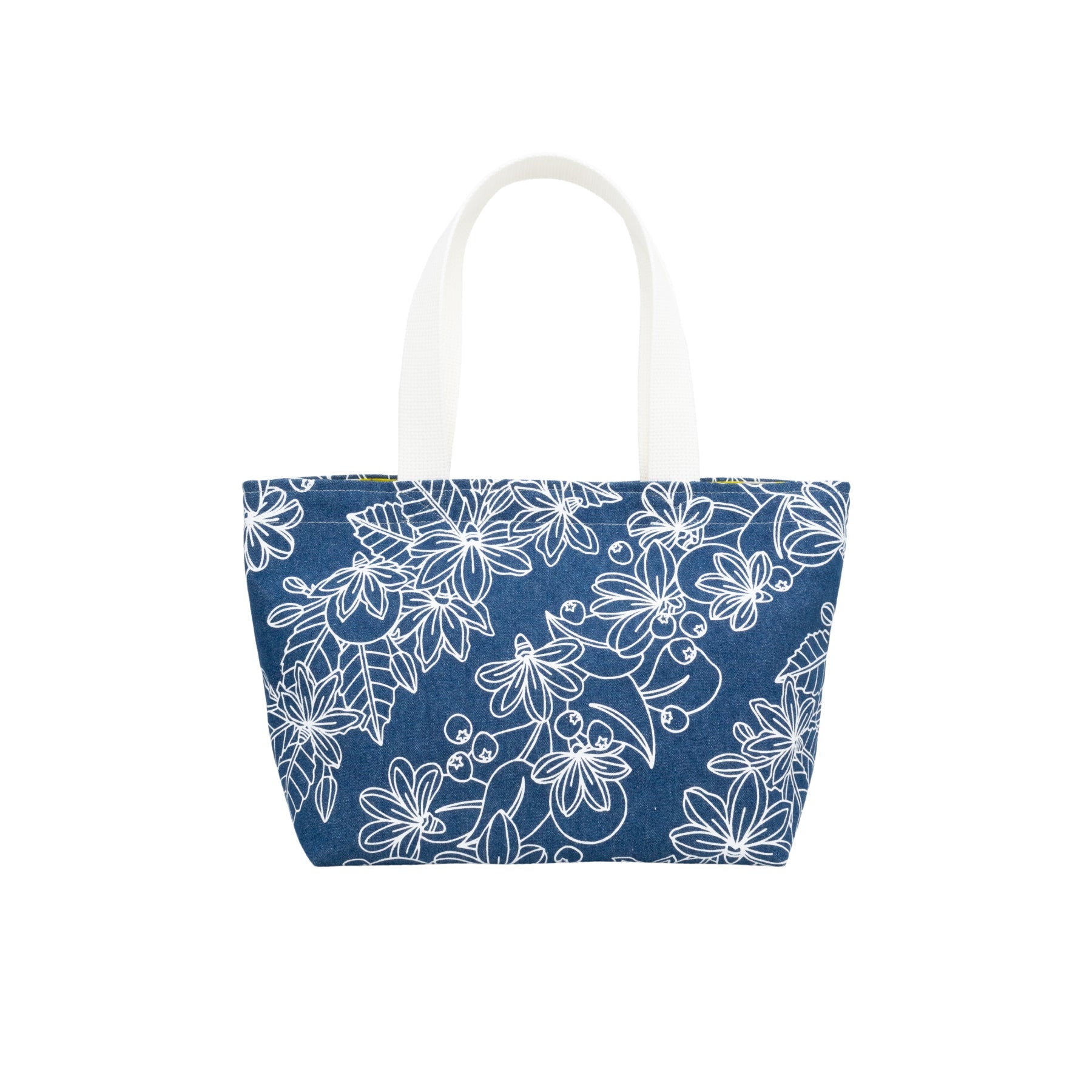 Mini Beach Bag Tote • Naupaka • Denim Collection - Jana Lam Hawaii