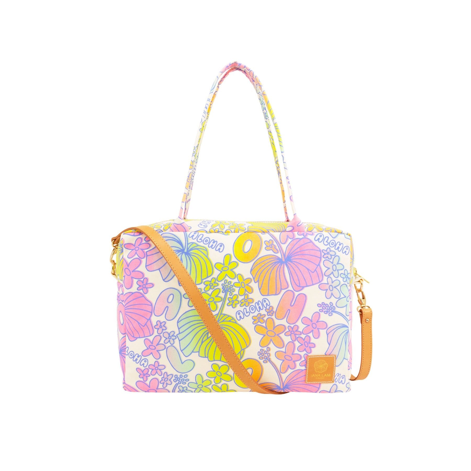 Mini Duffel • Aloha Dee - Lite • Blue over Rainbow Ombre - Jana Lam Hawaii