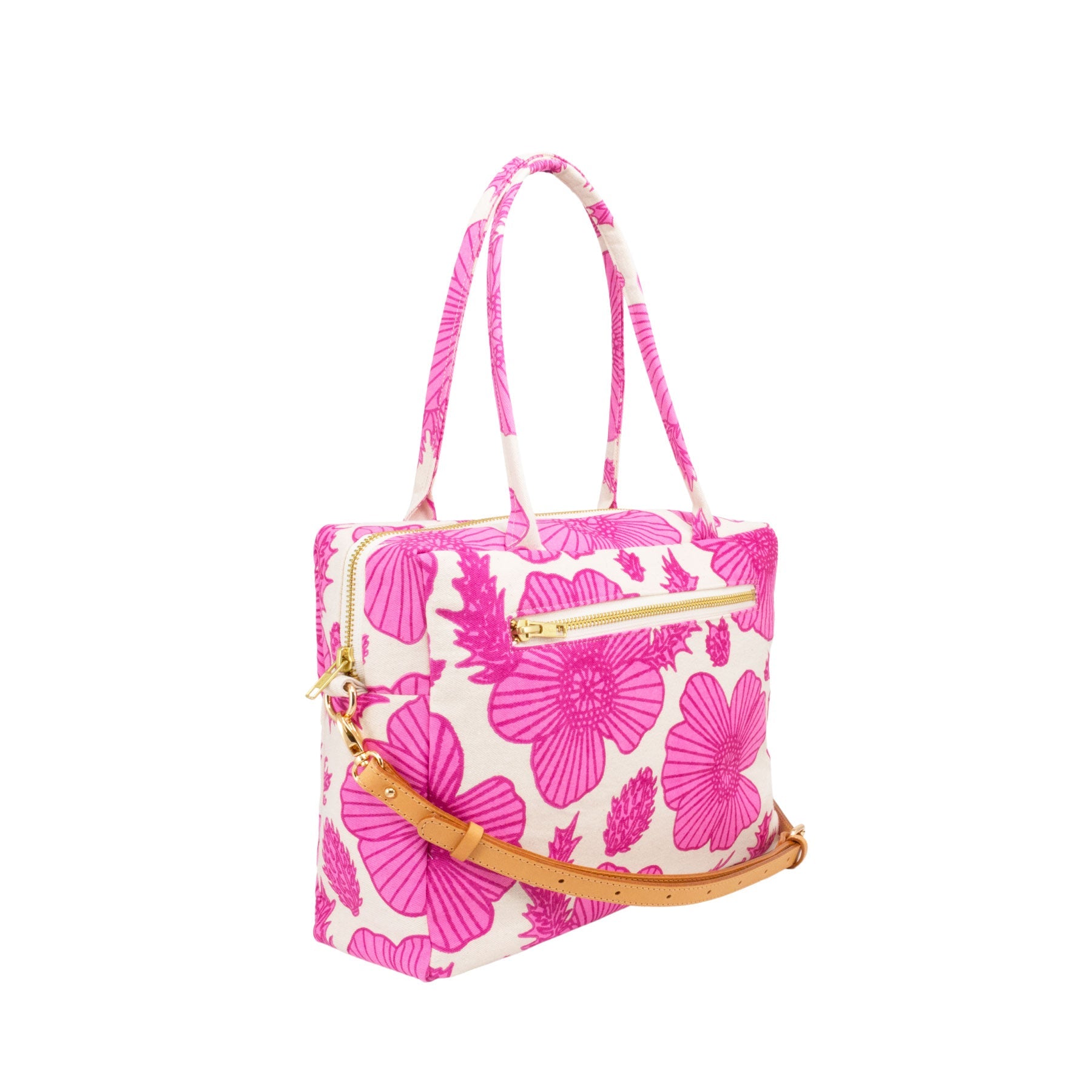 Mini Duffel • Pua Kala • Fuschia over Hot Pink - Jana Lam Hawaii