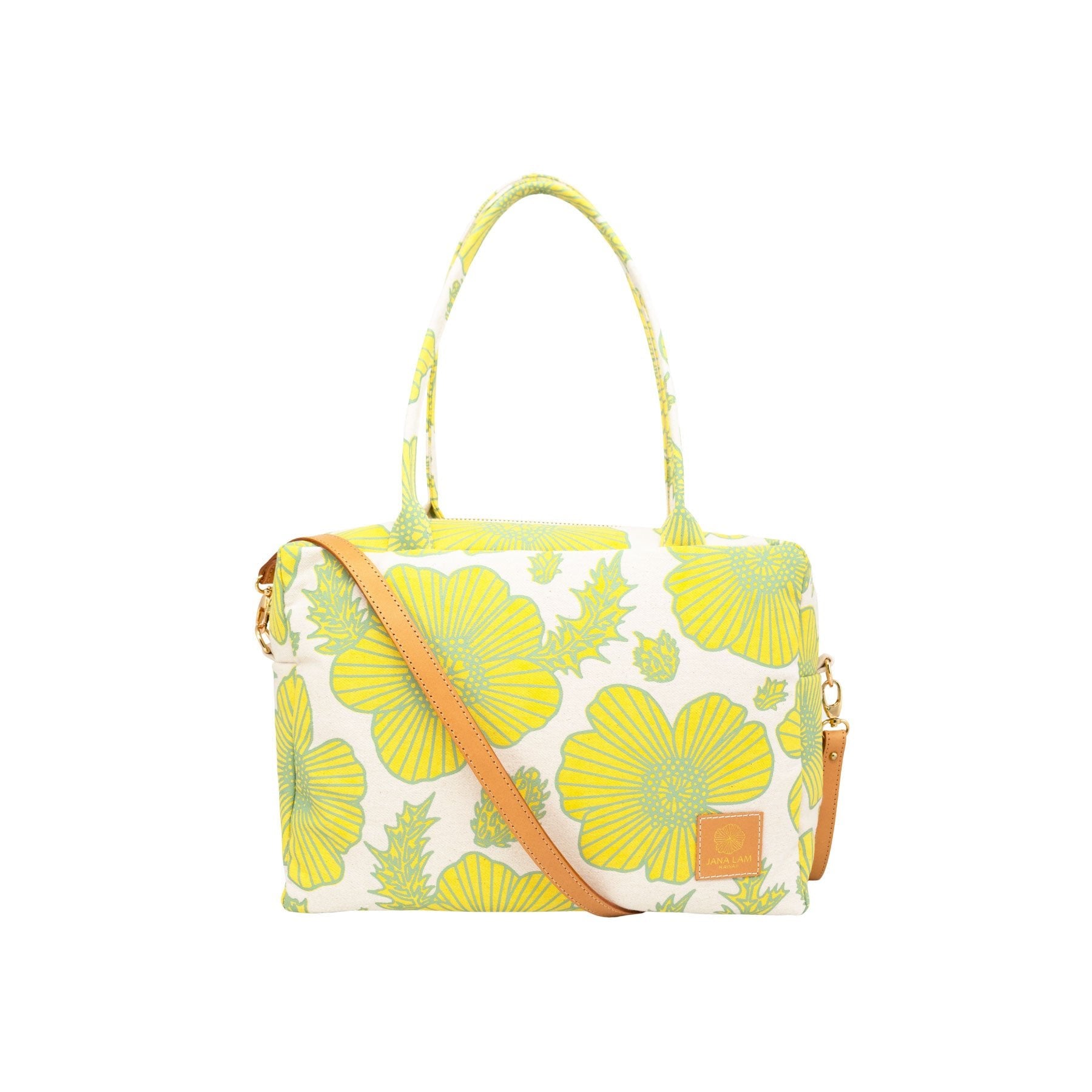 Mini Duffel • Pua Kala • Lemon Poppy - Jana Lam Hawaii