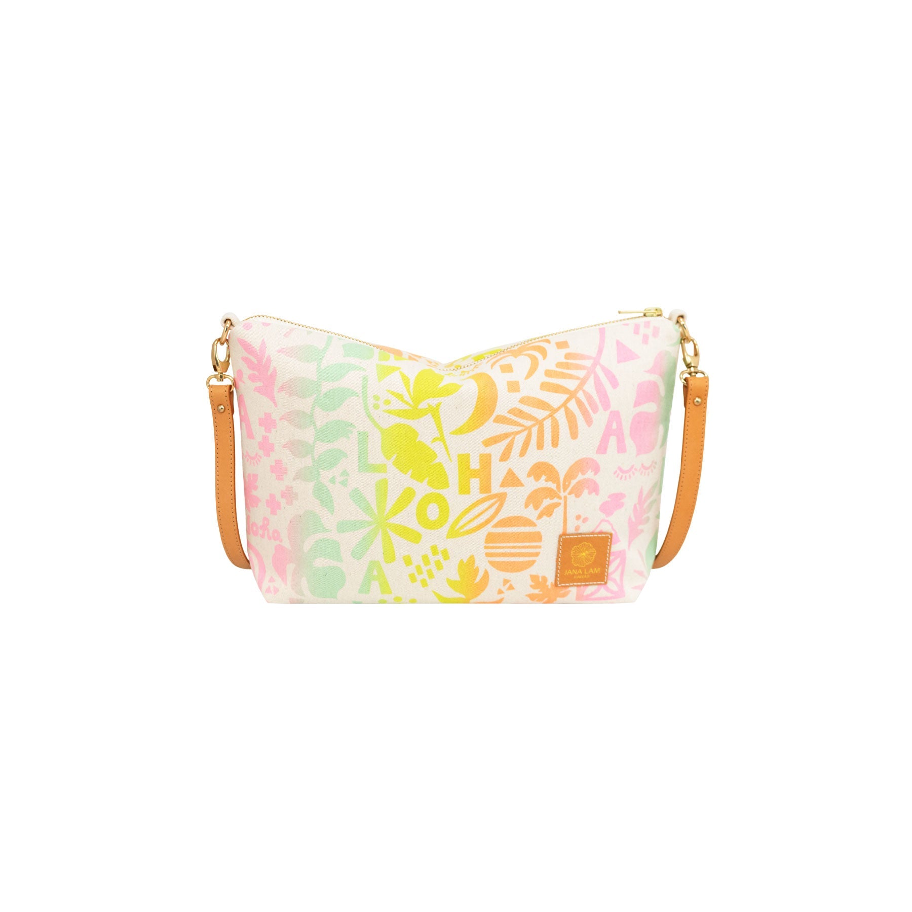 Mini Slouchy Cross Body • Block Party • Candy Button Rainbow - Jana Lam Hawaii